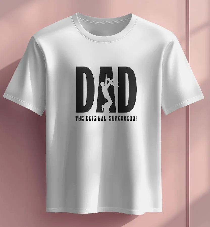 "Dad & Me" Off White T-Shirt | Heartwarming Gift for Fathers from Kids & Adults