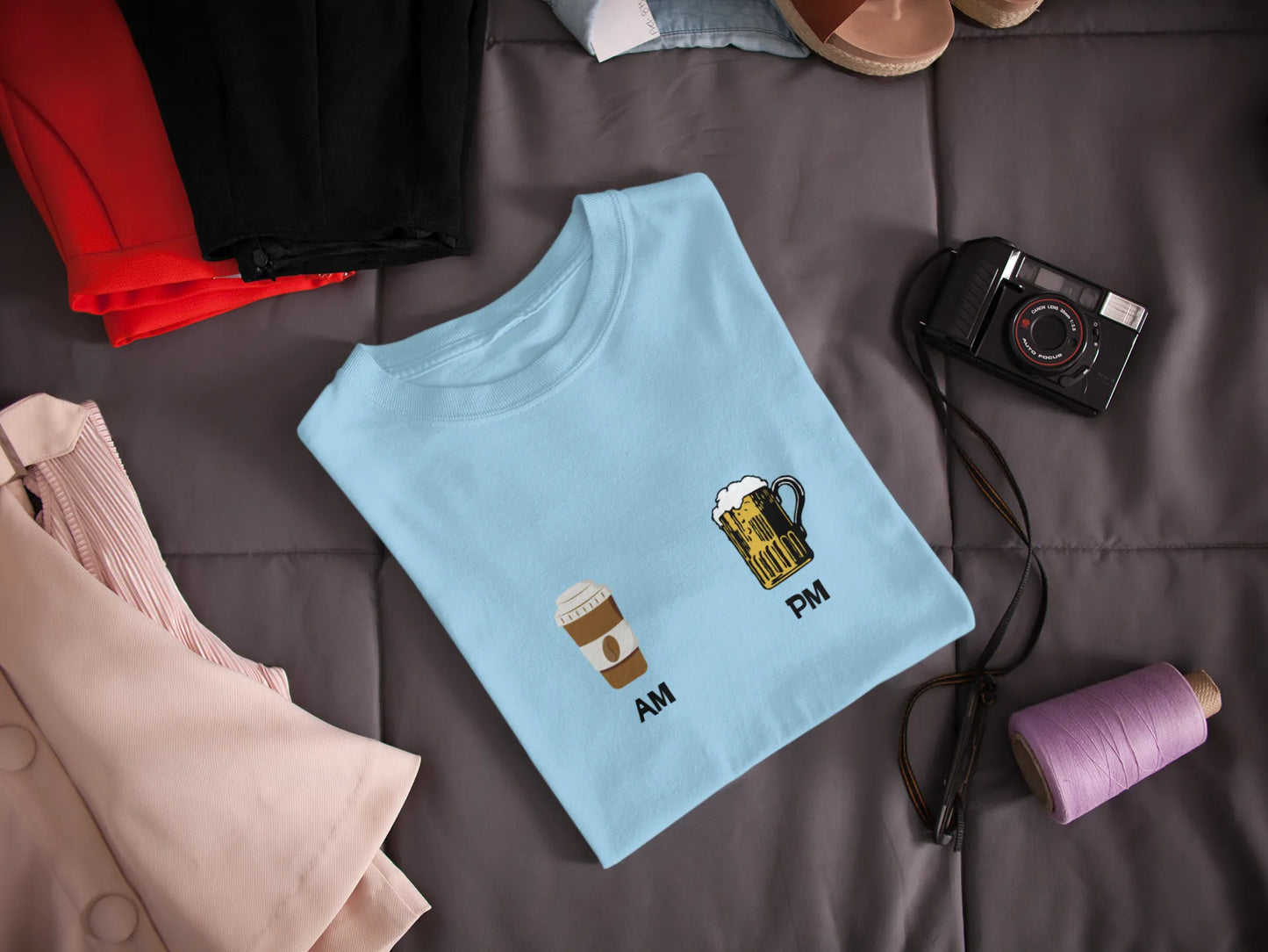 "AM PM" | Men 's T-Shirt for Beer Lovers