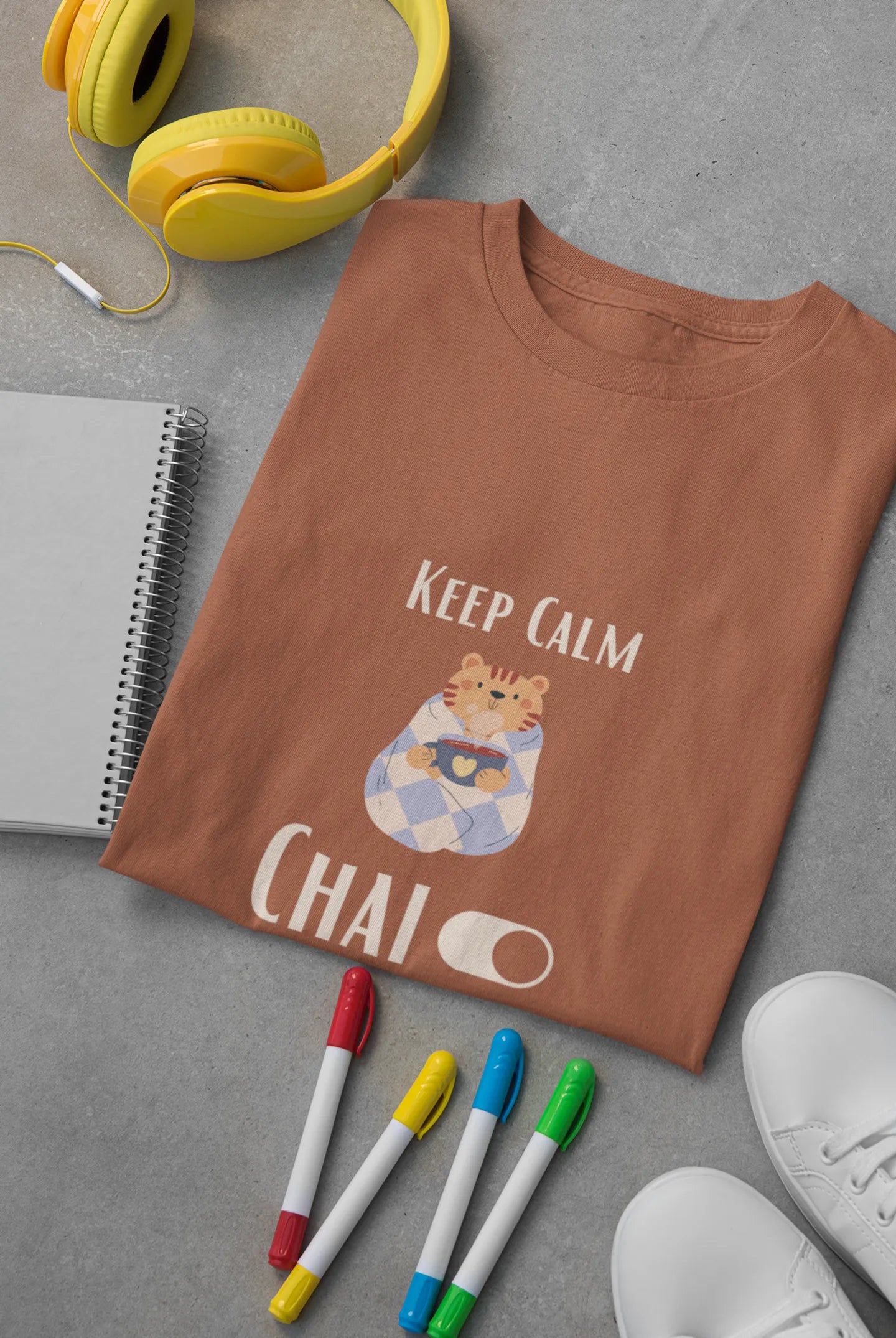 "Keep Calm_Chai" | Women 's T-Shirt for Tea Lovers