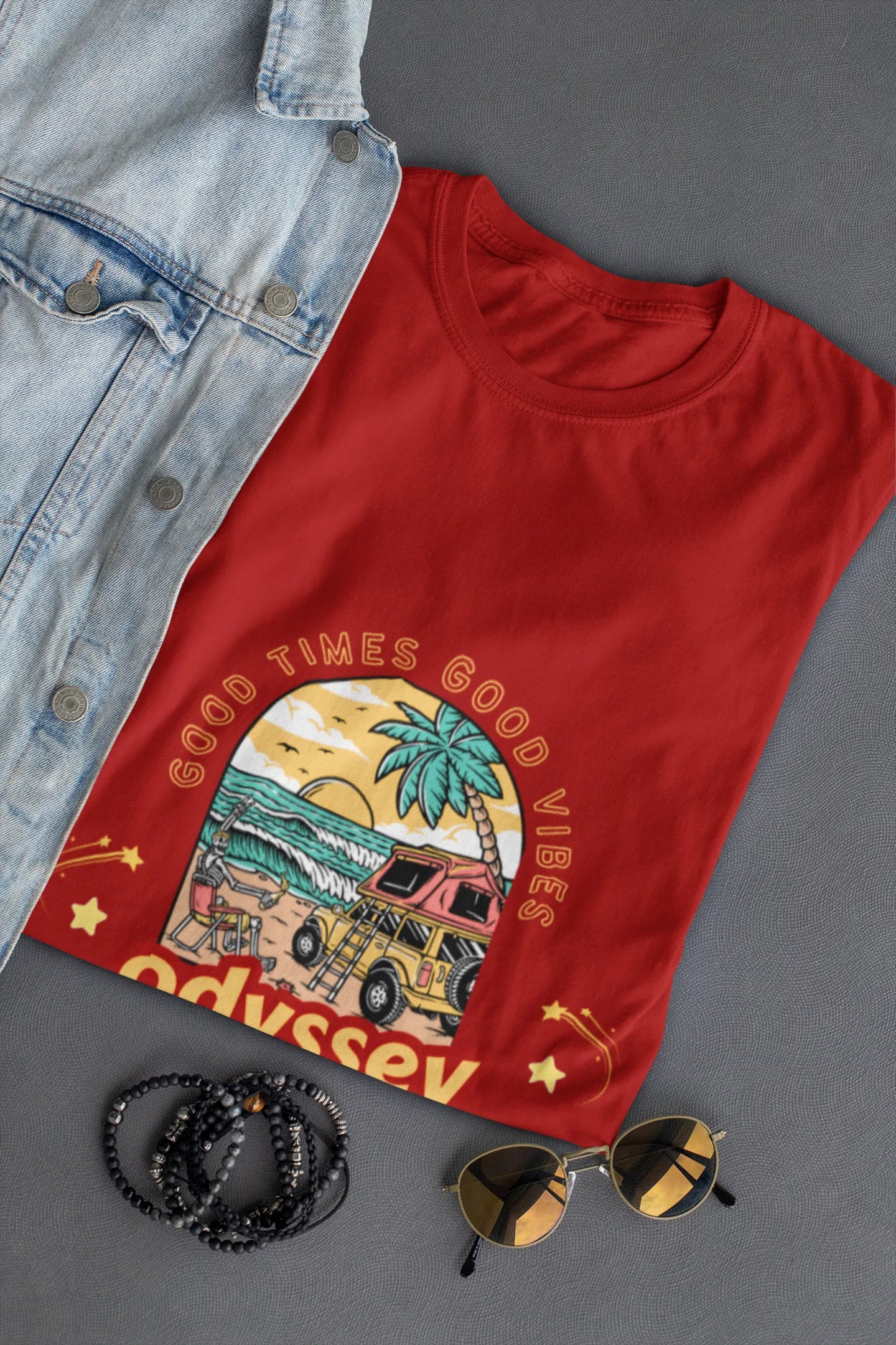 "Good Times_Good Vibes" | Men 's T-Shirt for Travellers