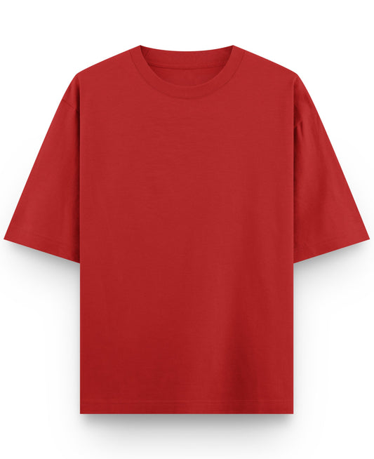 Red Oversized T-shirt Front Design