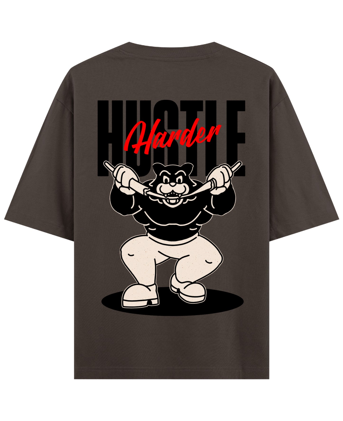 Coffee Oversized T-Shirt Back Design