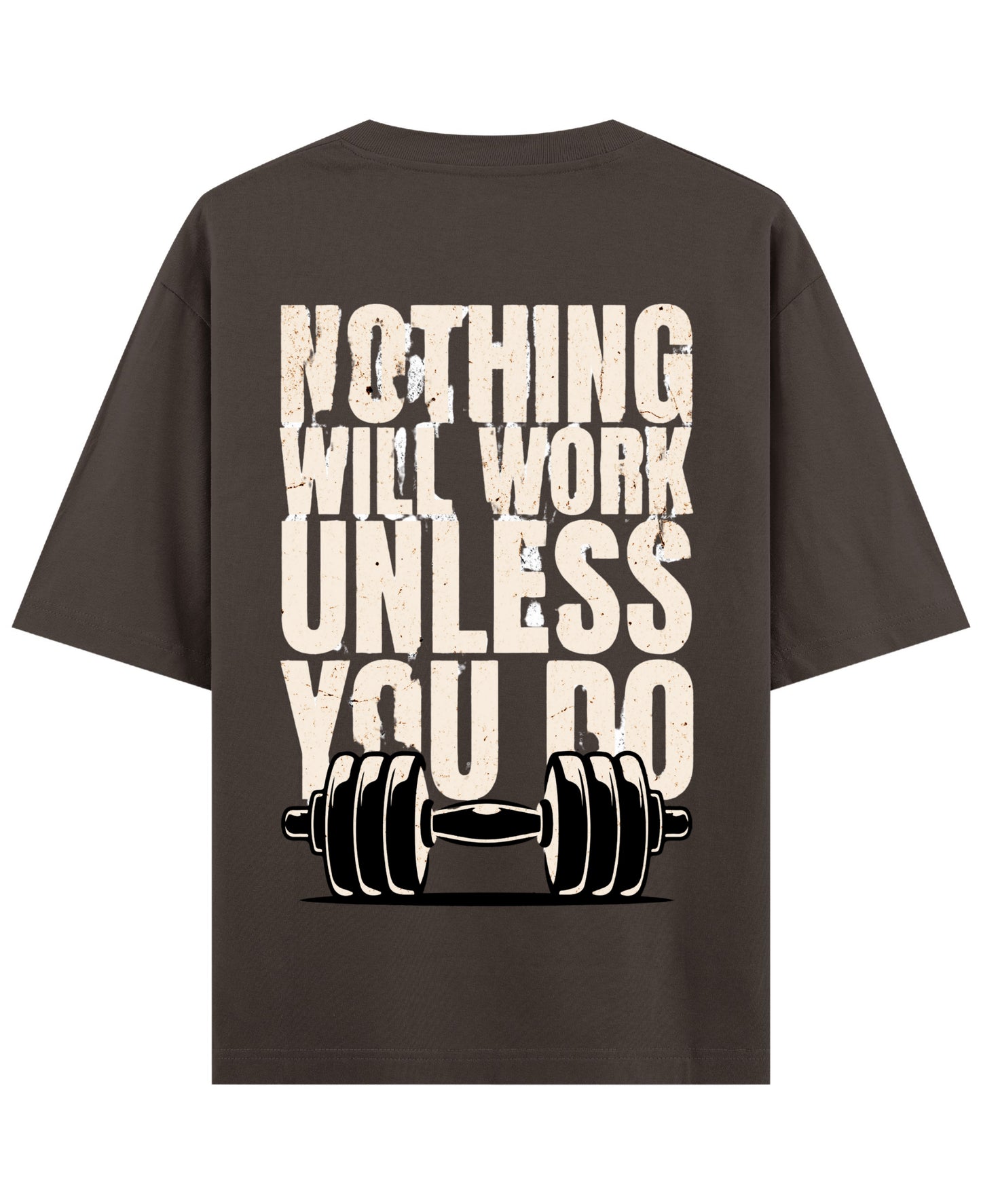Coffee Oversized T-Shirt Back Design