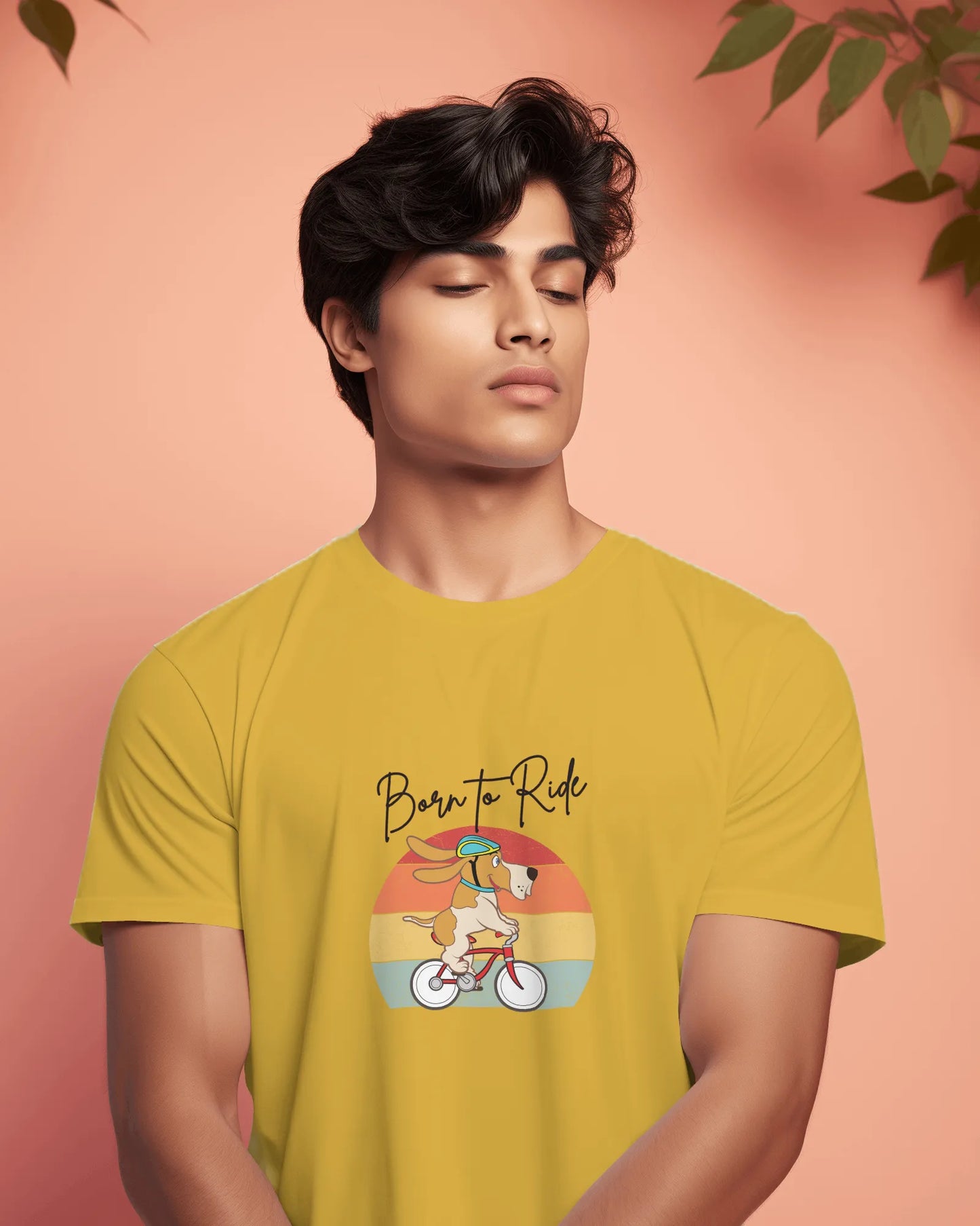 Born to Ride – Adventure Dog Biking T-Shirt for Men