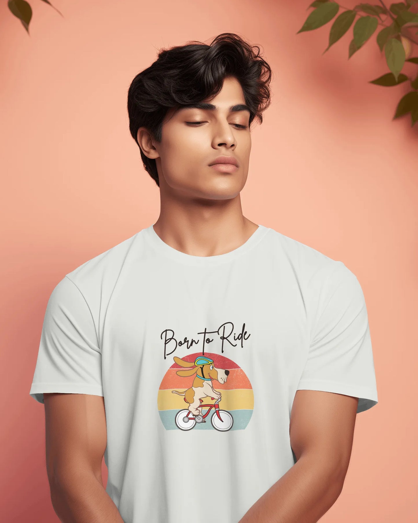 Born to Ride – Adventure Dog Biking T-Shirt for Men