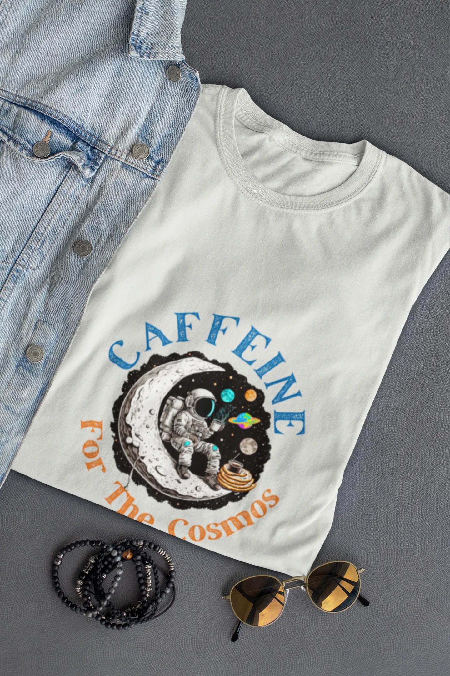 "Caffeine For The Cosmos" | Women’s Coffee Lovers T-shirt
