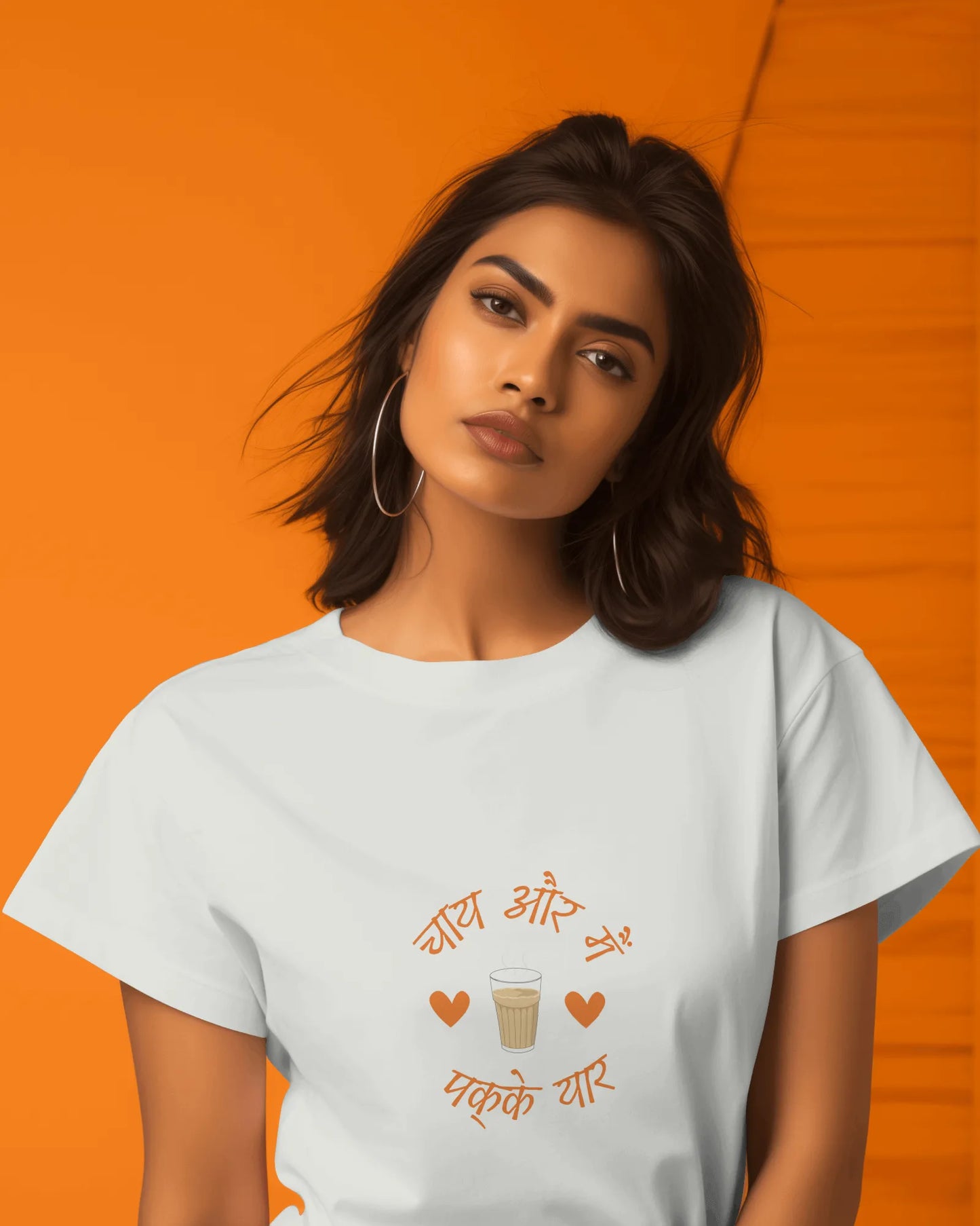 "Chai Aur Main, Pakke Yaar" | Women’s T-shirt for Tea Lovers