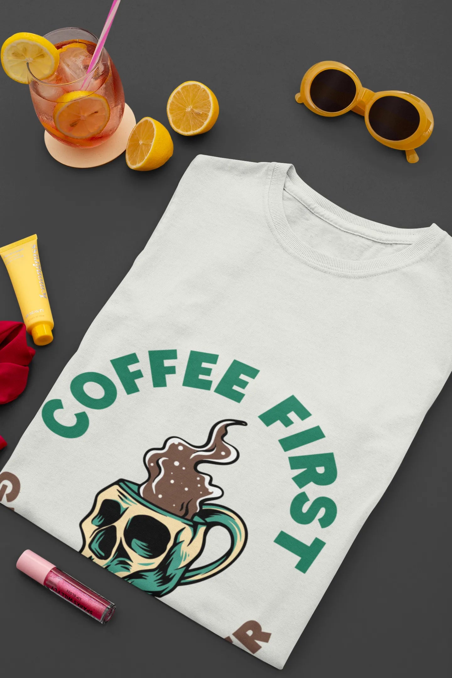 "Coffee First - Greatness Later" | Women’s Coffee Lovers T-shirt