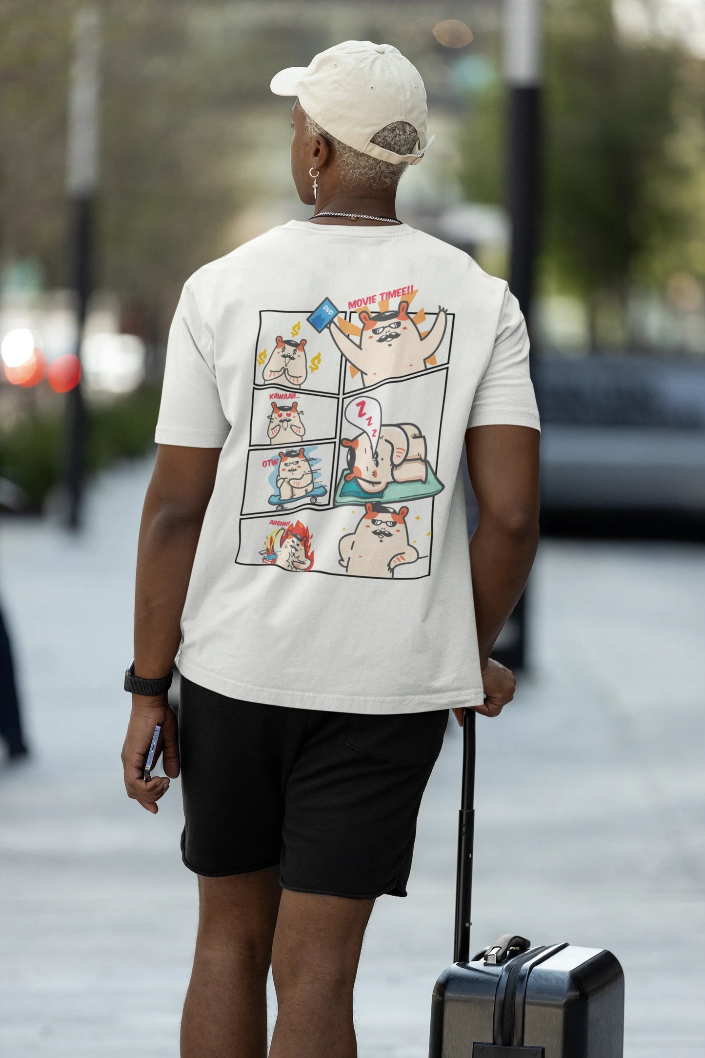 Funny Comic Panel Cartoon T-Shirt for Anime Lovers for Men