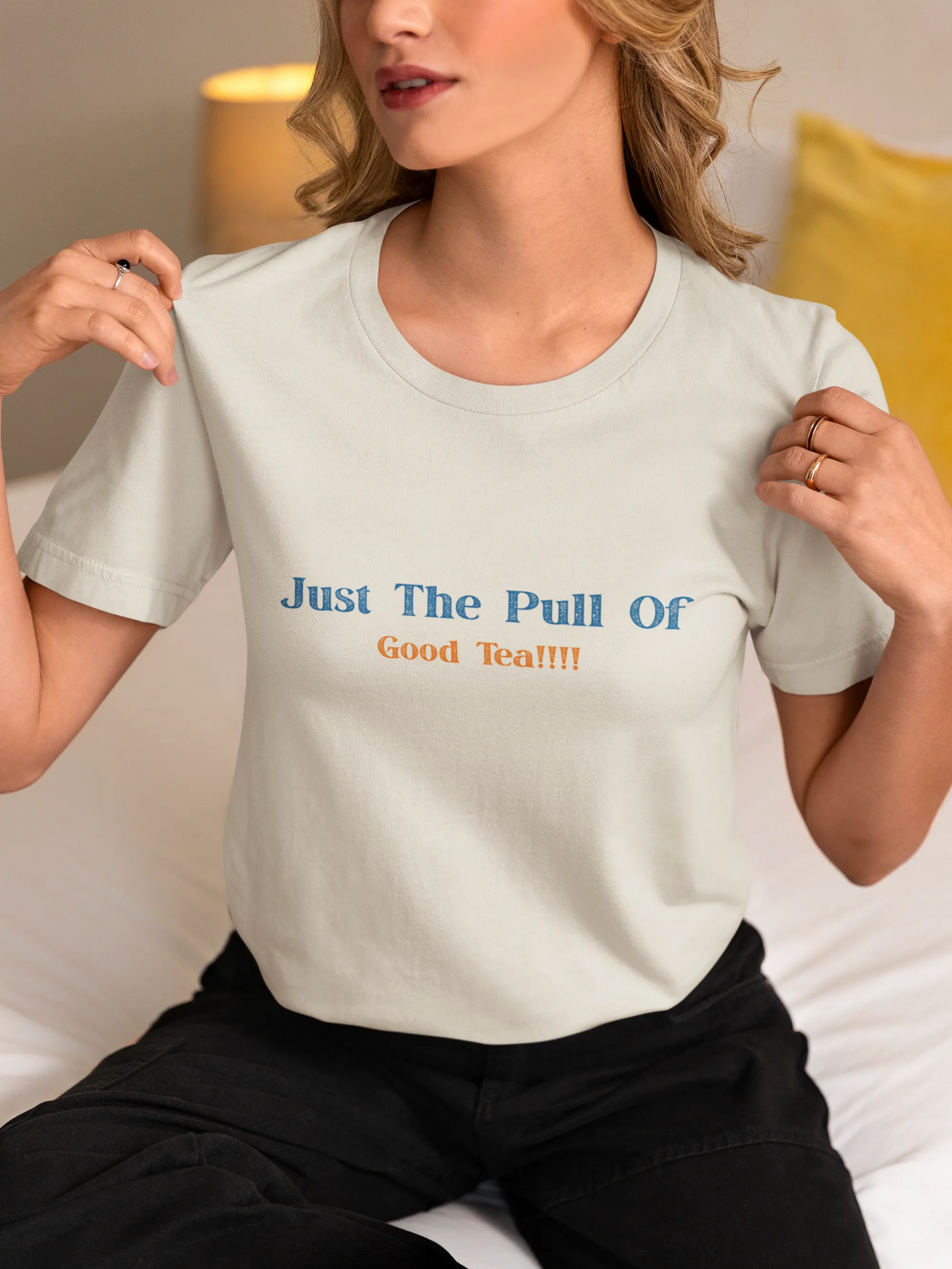 "Gravity? Nah - Just The Pull of Good Tea" | Women’s T-shirt for Tea Lovers