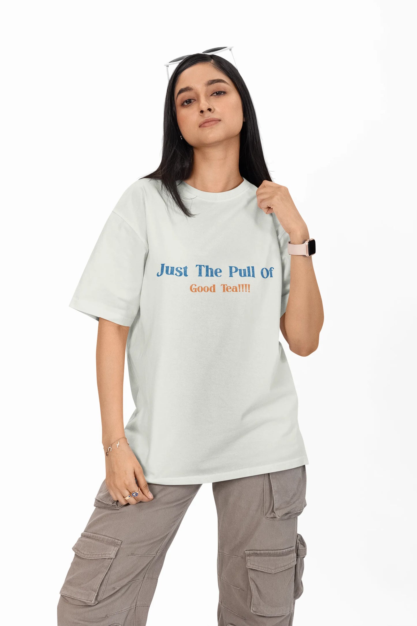 "Gravity? Nah - Just The Pull of Good Tea" | Women’s T-shirt for Tea Lovers