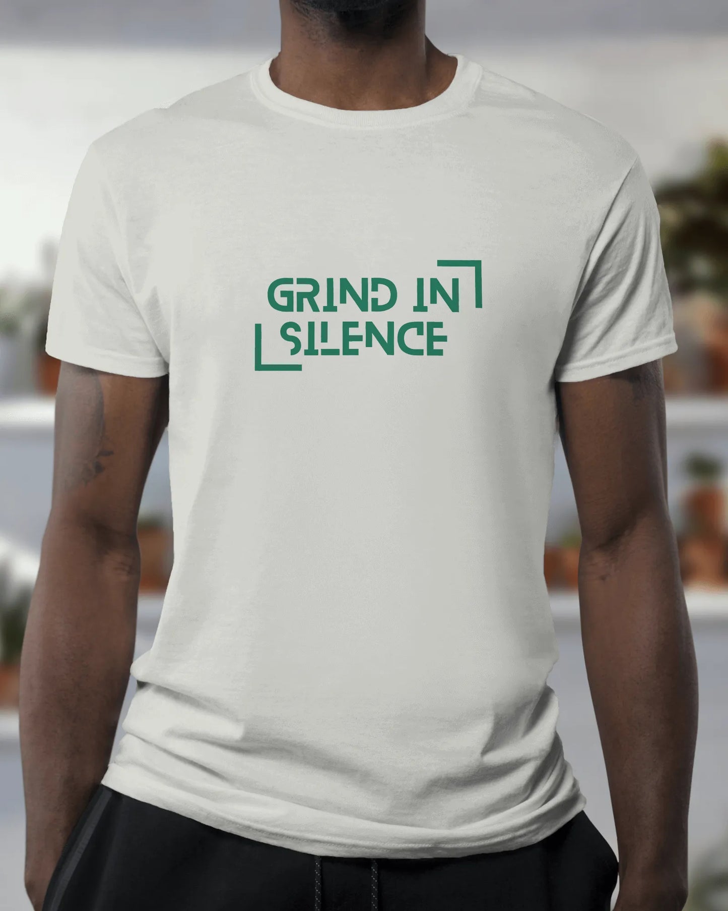 "Grind In Silence" | Men’s Motivational T-shirt