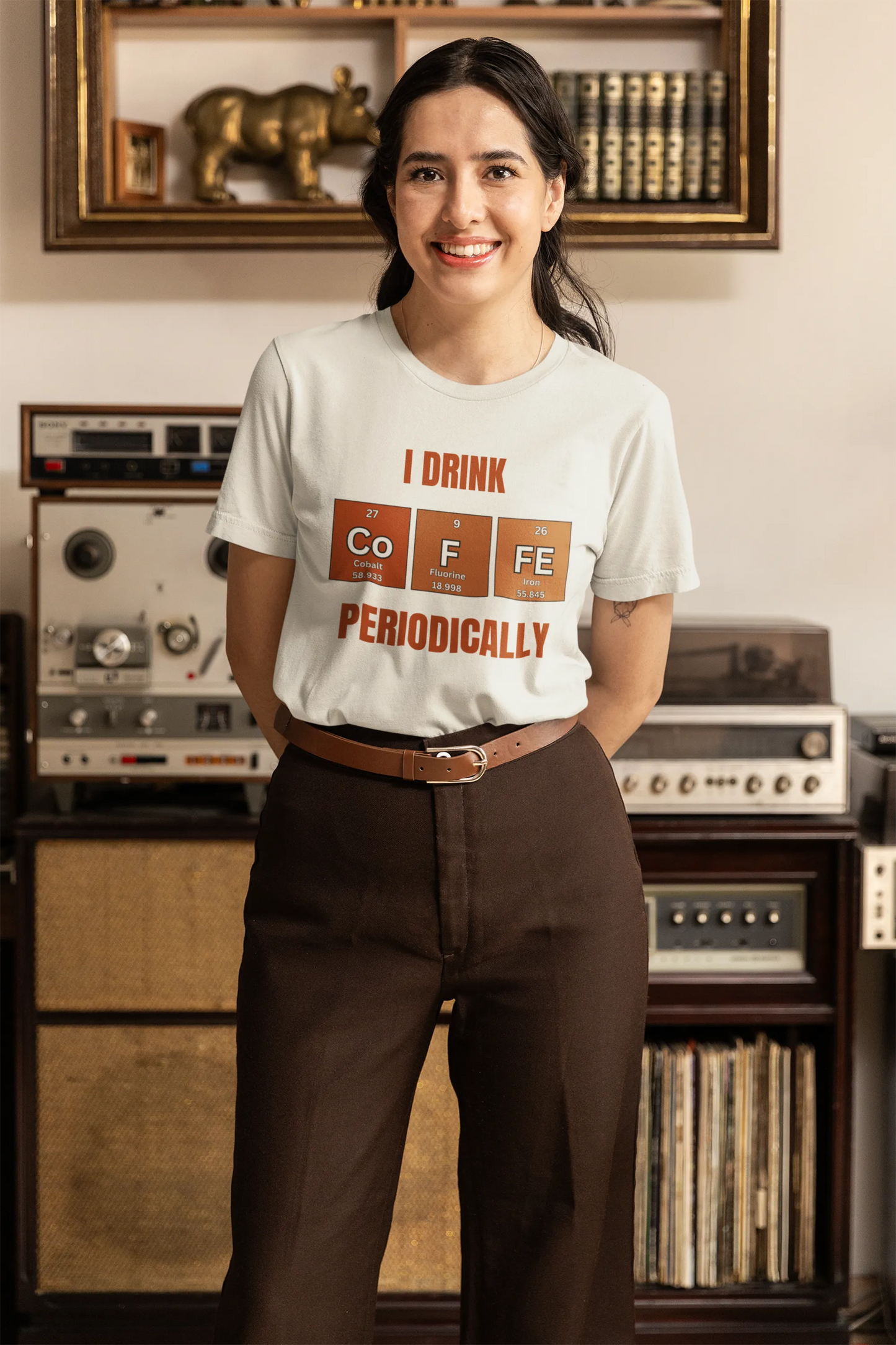 "I Drink Coffee Periodically" | Women’s Coffee Lovers T-shirt
