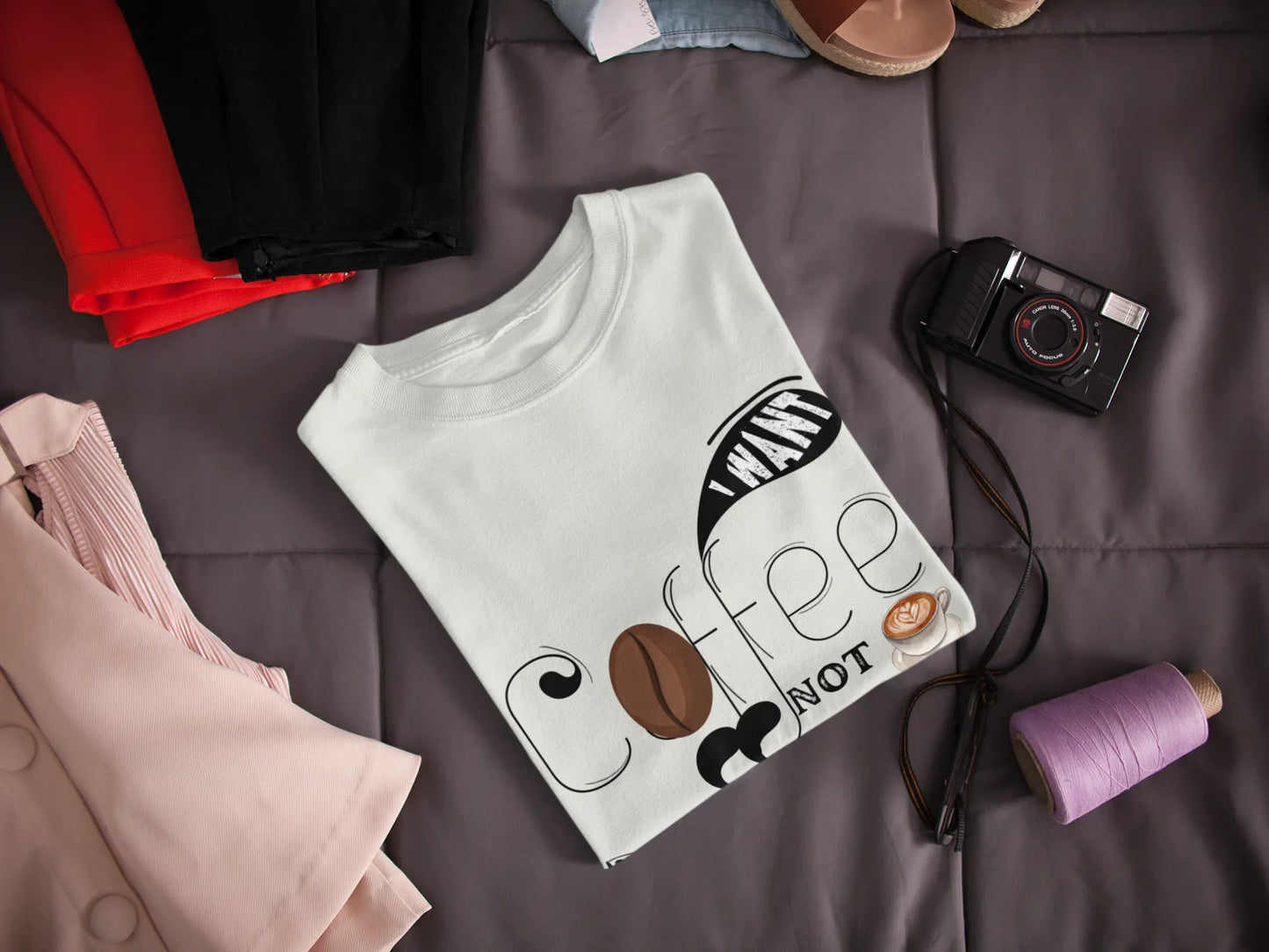 "I Want Coffee - Not Your Opinion" | Women’s Coffee Lovers T-shirt