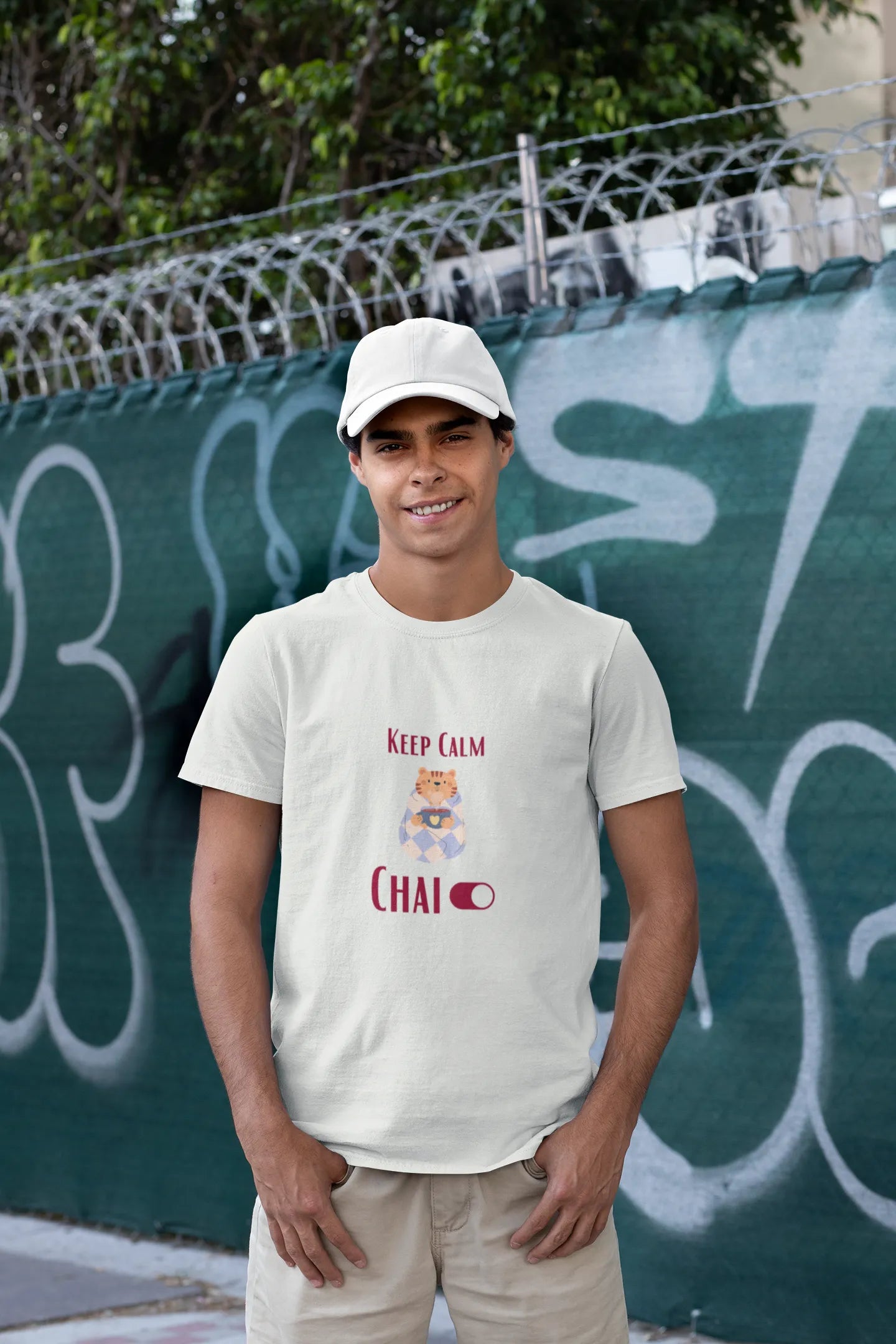 "Keep Calm - Chai" | Men’s T-shirt for Tea Lovers