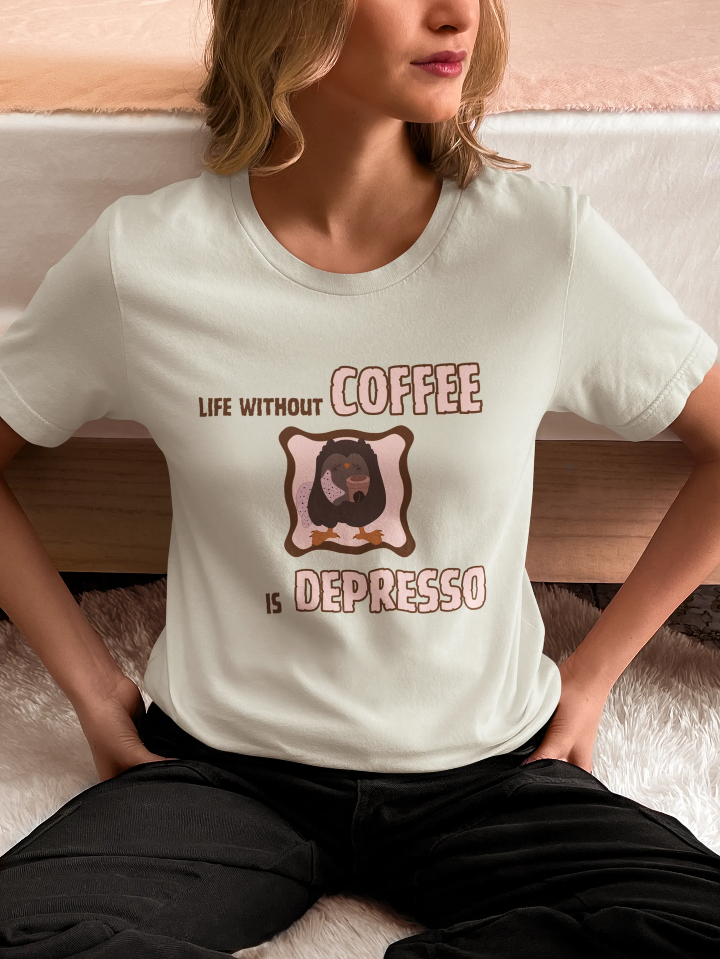 "Life Without Coffee Is Depresso" | Women’s Coffee Lovers T-shirt