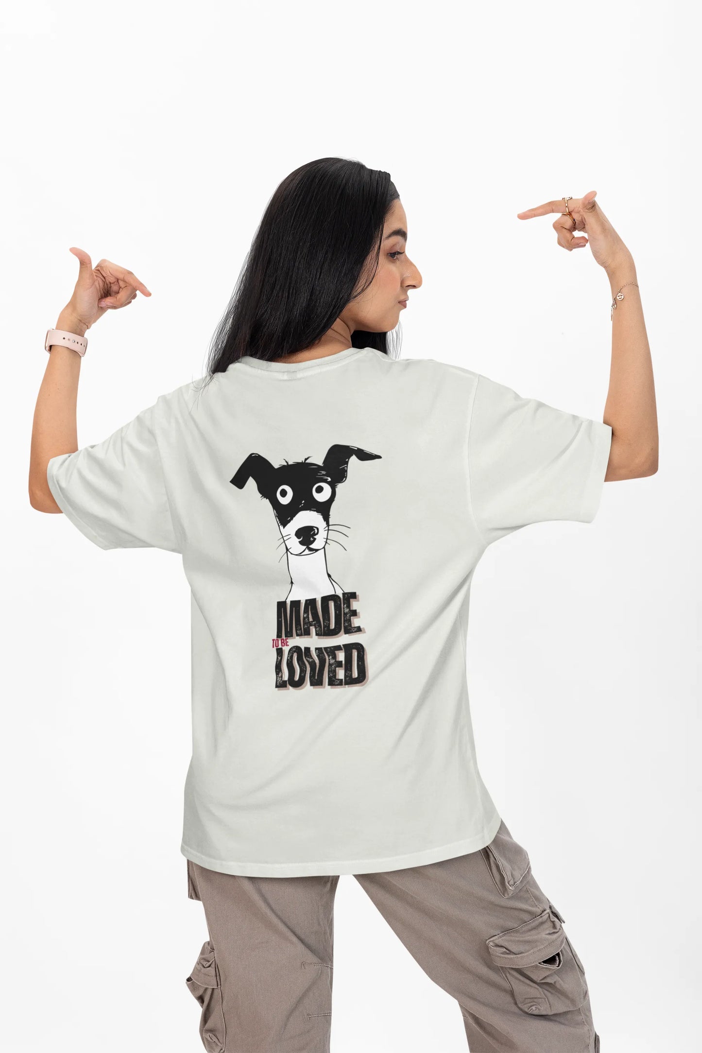 Made to Be Loved – Loyal Rescue Dog T-Shirt for Women