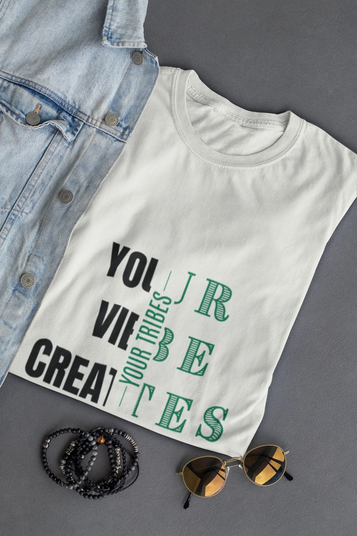 "Your Vibe Creates Your Tribe" | Men’s Motivational T-shirt