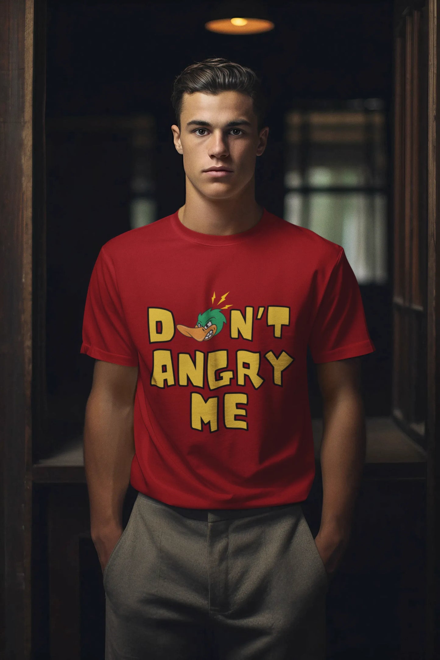 "Don't Angry Me" | Men 's T-Shirt for Love For Animals