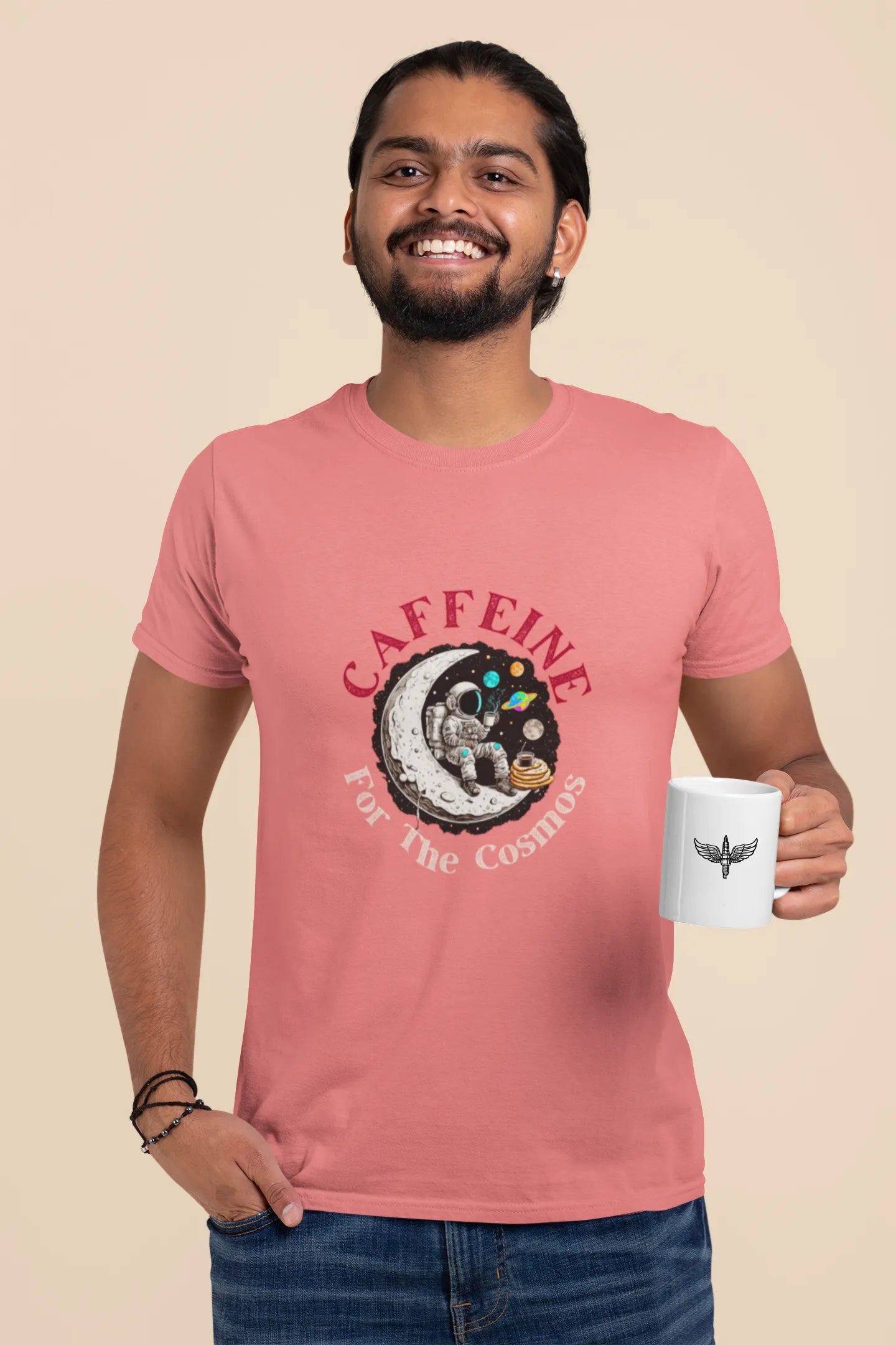 "Caffeine For The Cosmos" | Men’s Coffee Lovers T-shirt