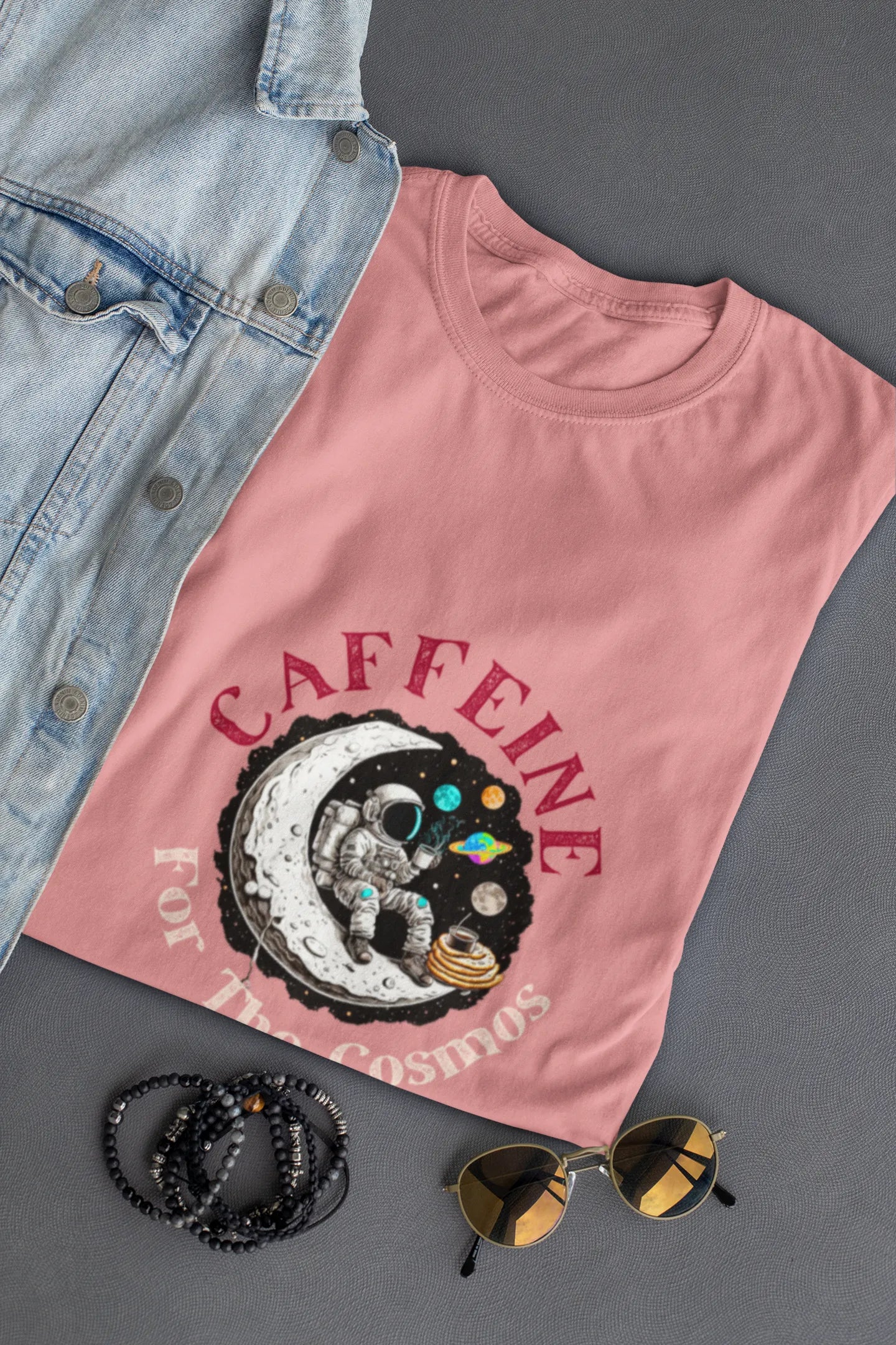 "Caffeine For The Cosmos" | Women’s Coffee Lovers T-shirt