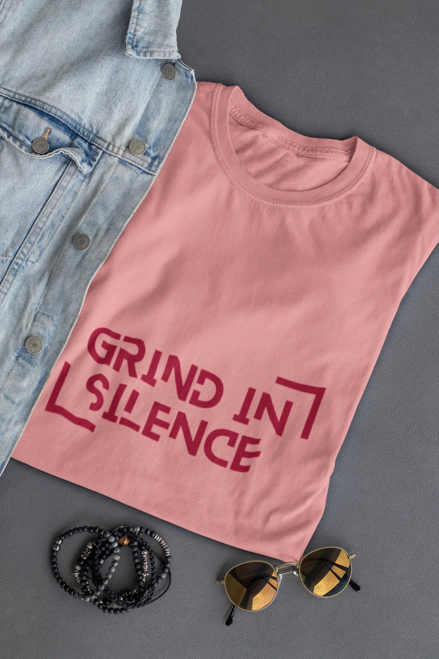 "Grind In Silence" | Men’s Motivational T-shirt