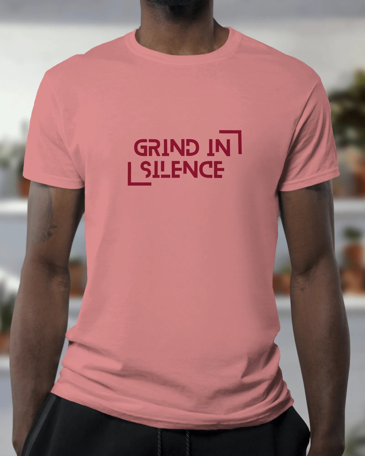 "Grind In Silence" | Men’s Motivational T-shirt