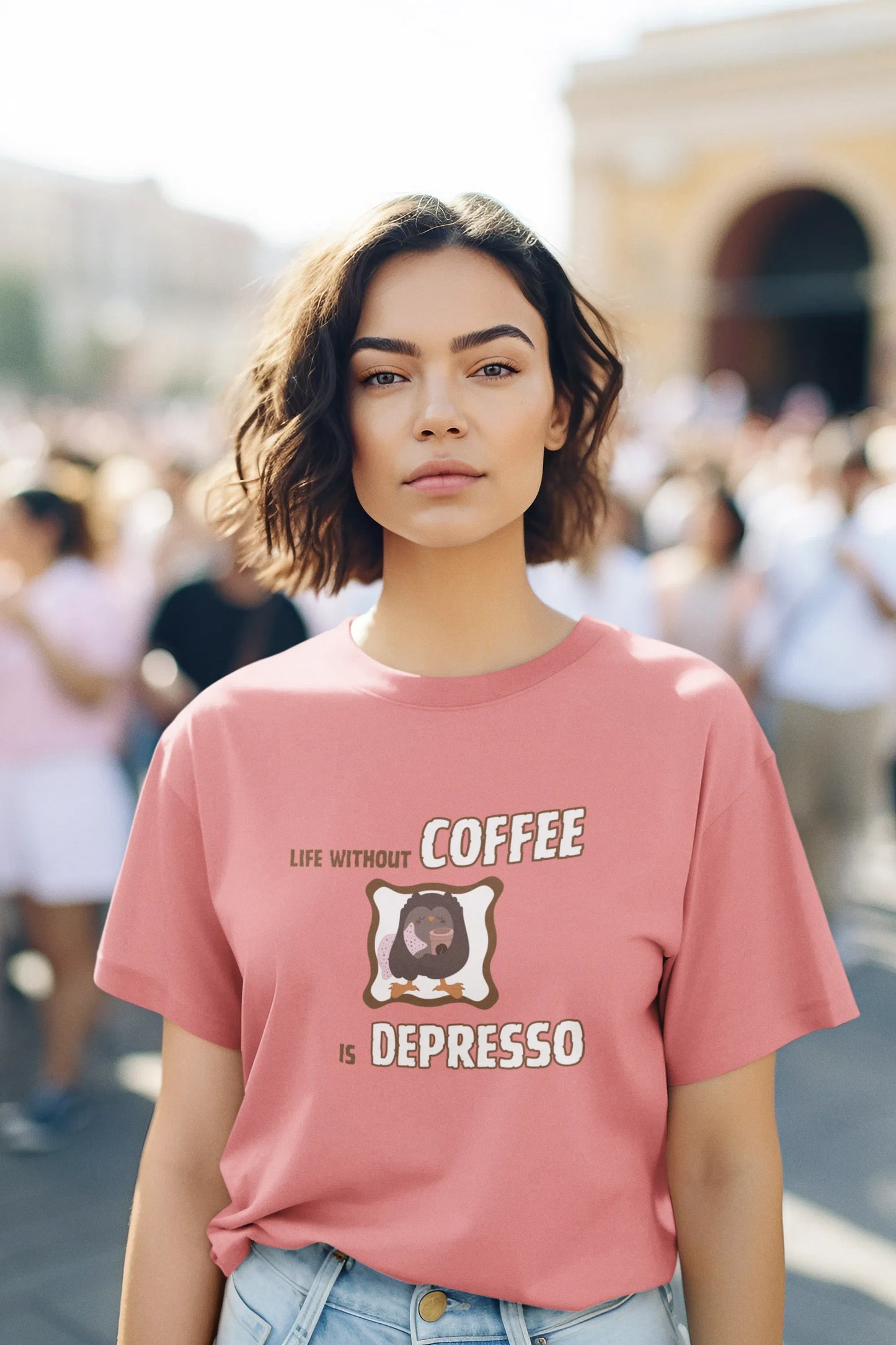 "Life Without Coffee Is Depresso" | Women’s Coffee Lovers T-shirt