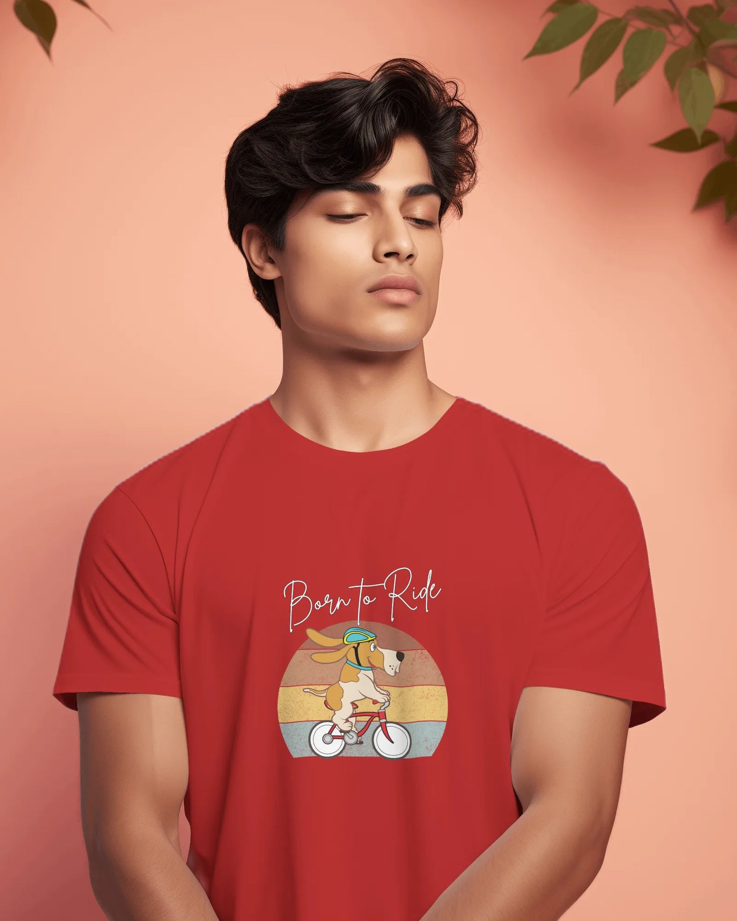 Born to Ride – Adventure Dog Biking T-Shirt for Men