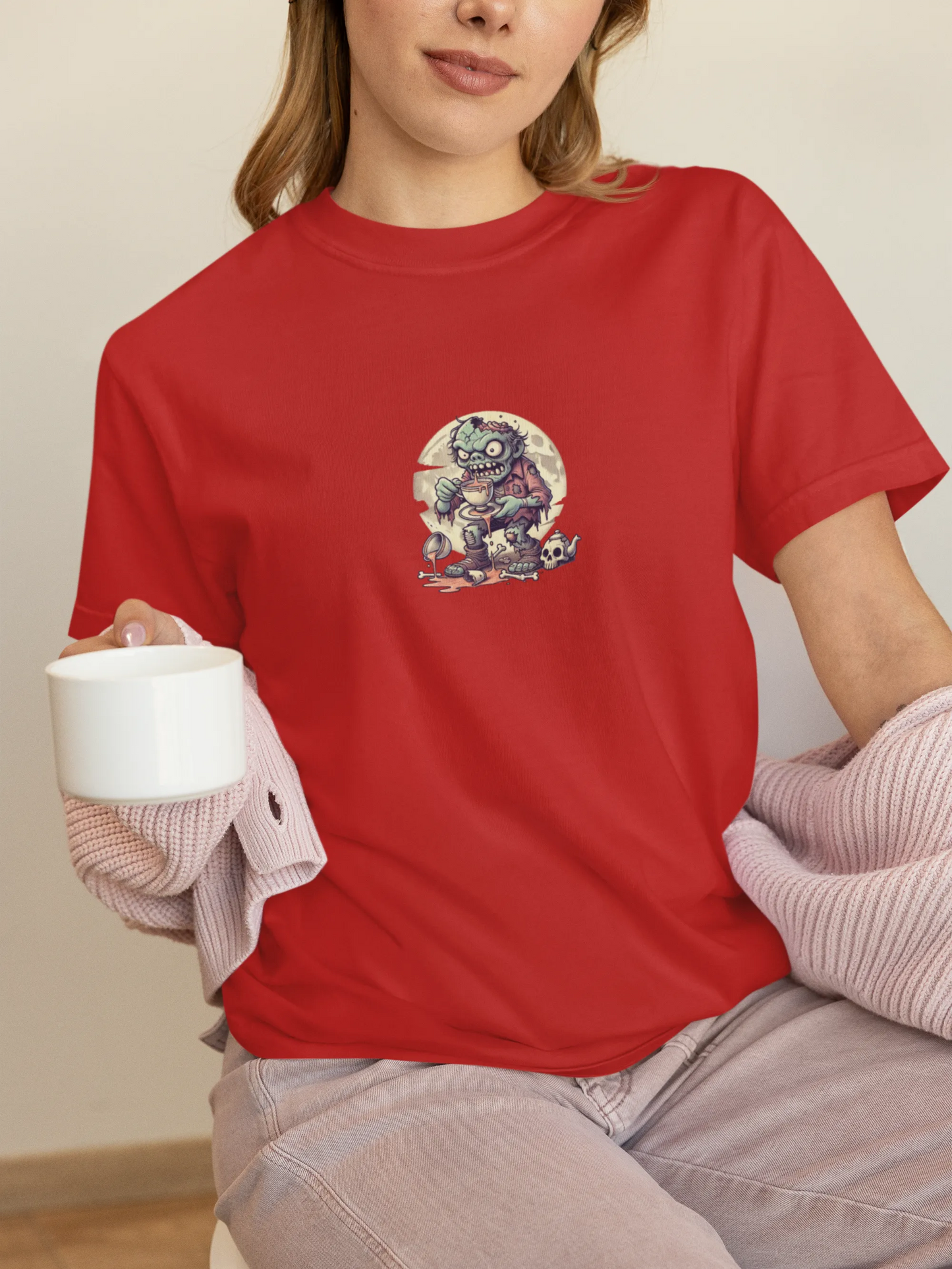 "Brains? No Thanks, Just Tea" | Women’s T-shirt for Tea Lovers