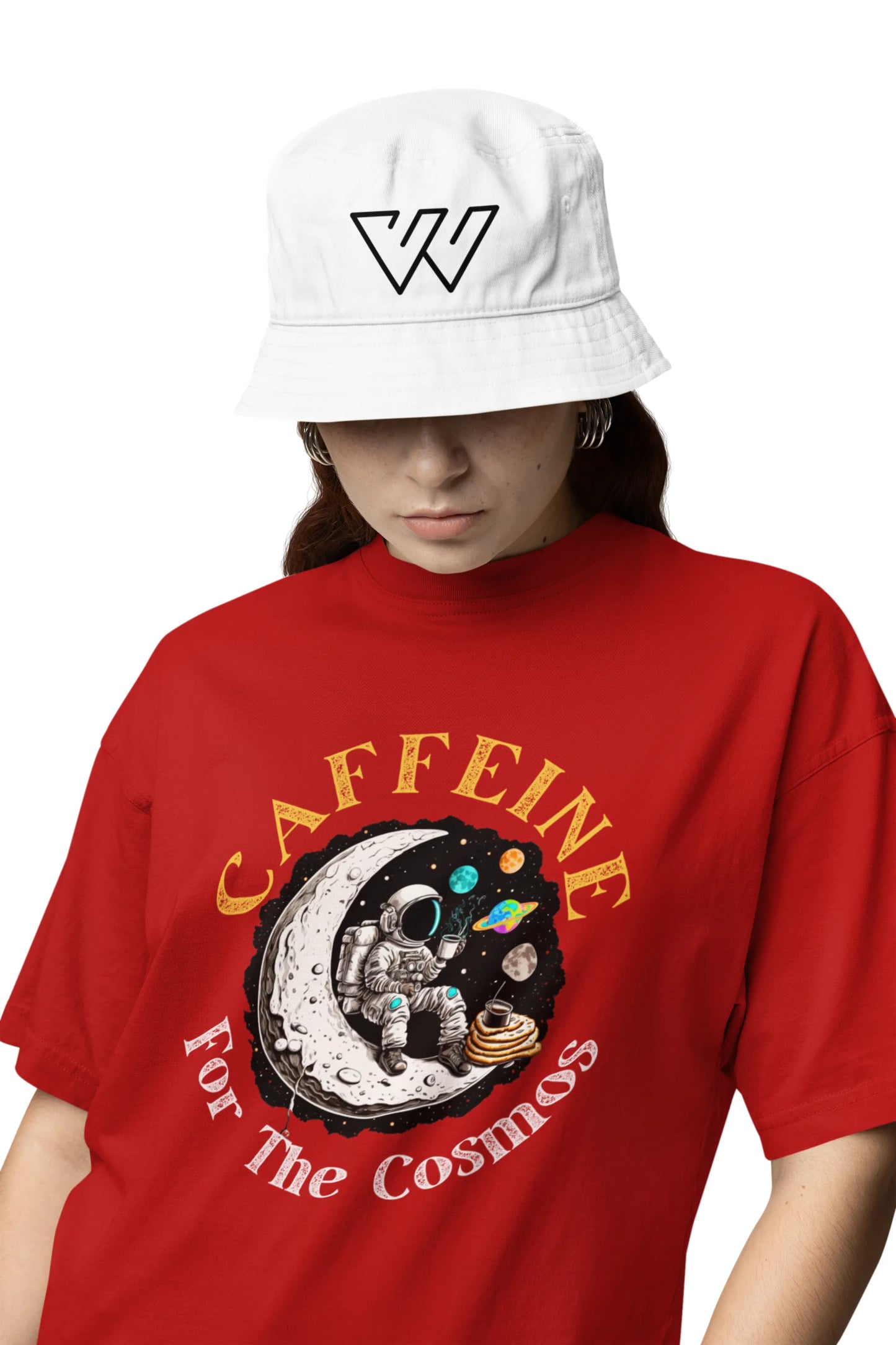 "Caffeine For The Cosmos" | Women’s Coffee Lovers T-shirt