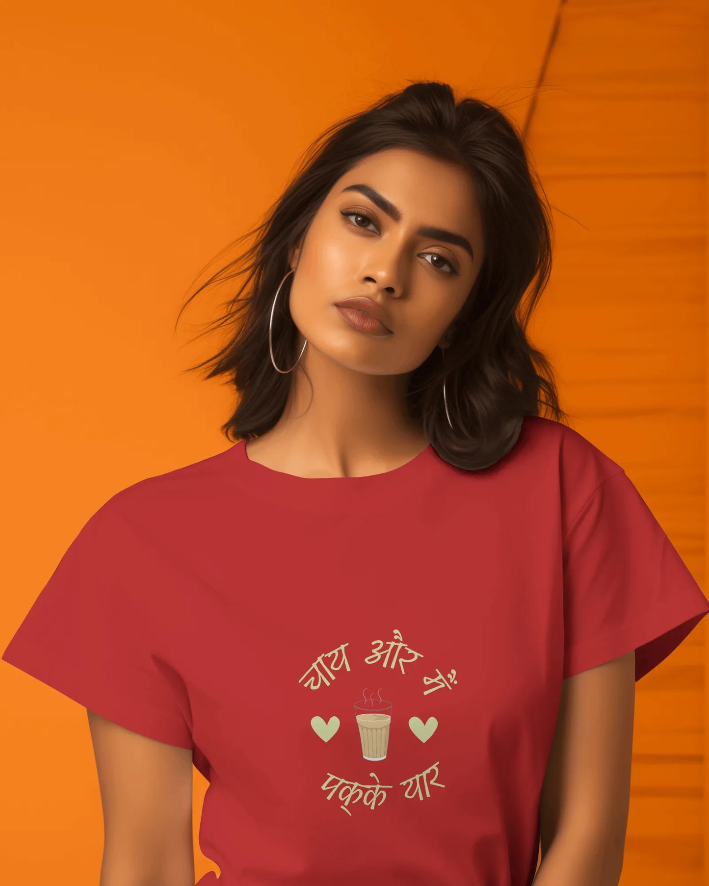 "Chai Aur Main, Pakke Yaar" | Women’s T-shirt for Tea Lovers