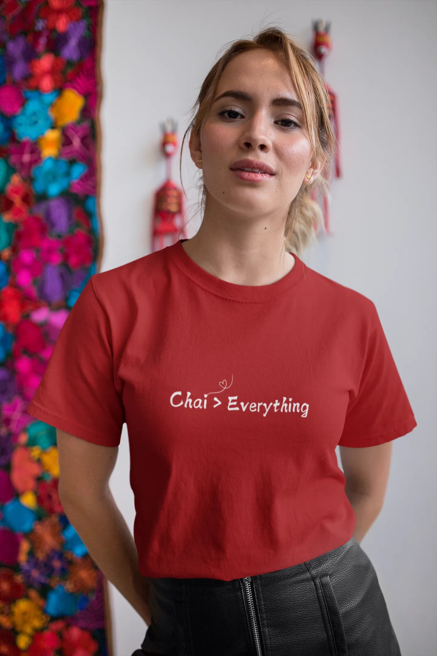 "Chai > Everything" | Women’s T-shirt for Tea Lovers