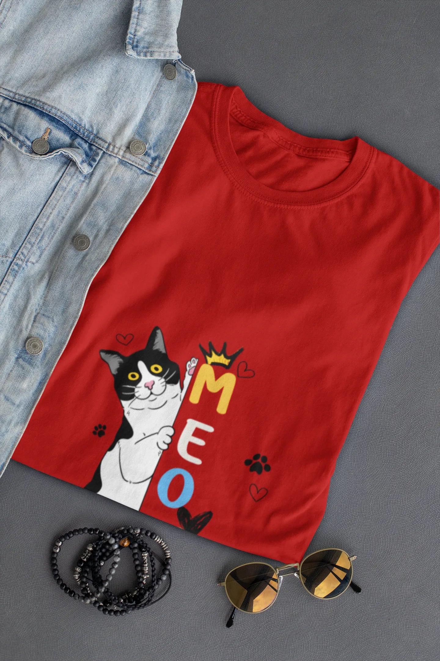 "Cute Cartoon Cat MEOW T-Shirt – Funny Kitty Graphic Tee for Cat Lovers" | Women’s T-shirt for Animal Lovers