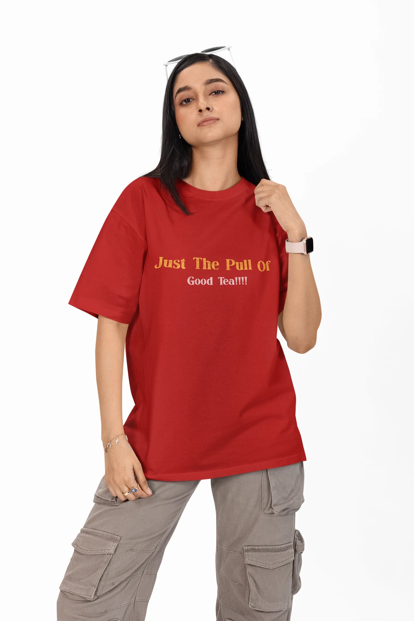 "Gravity? Nah - Just The Pull of Good Tea" | Women’s T-shirt for Tea Lovers