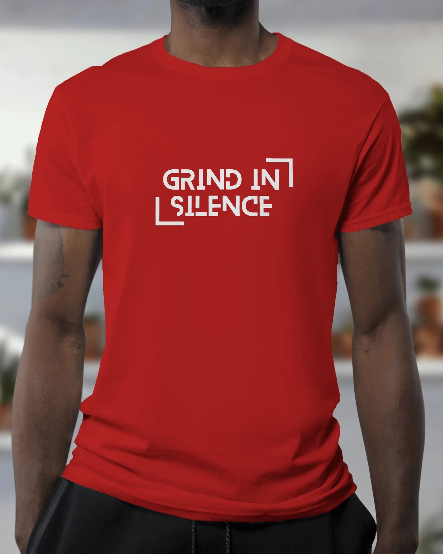 "Grind In Silence" | Men’s Motivational T-shirt