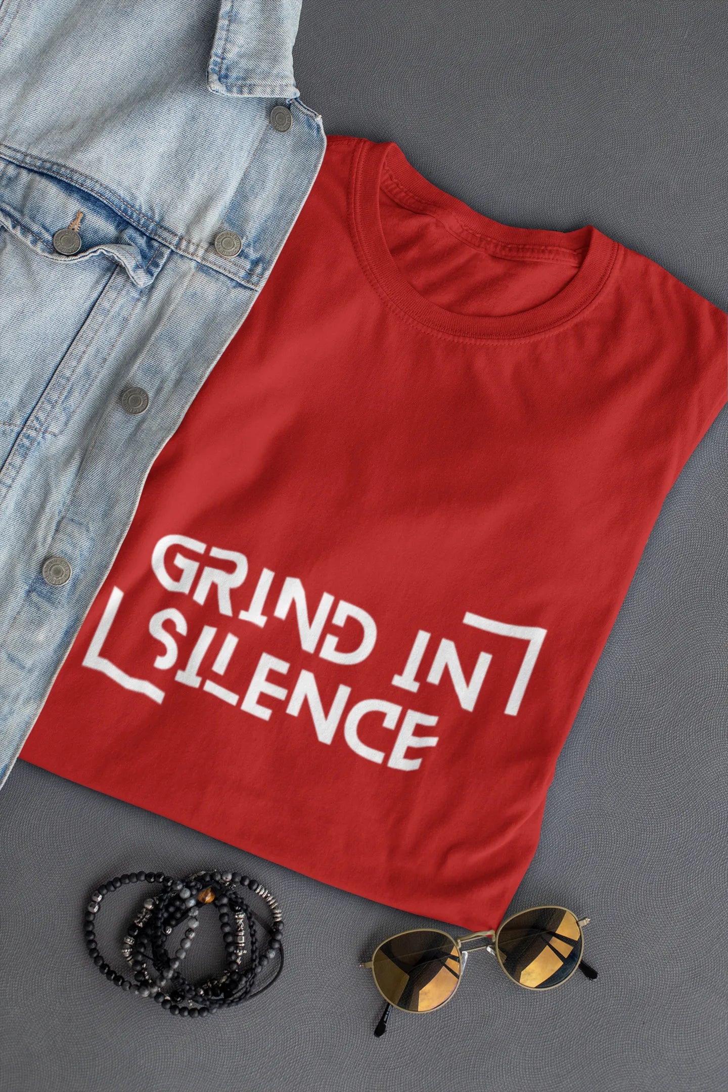 "Grind In Silence" | Men’s Motivational T-shirt