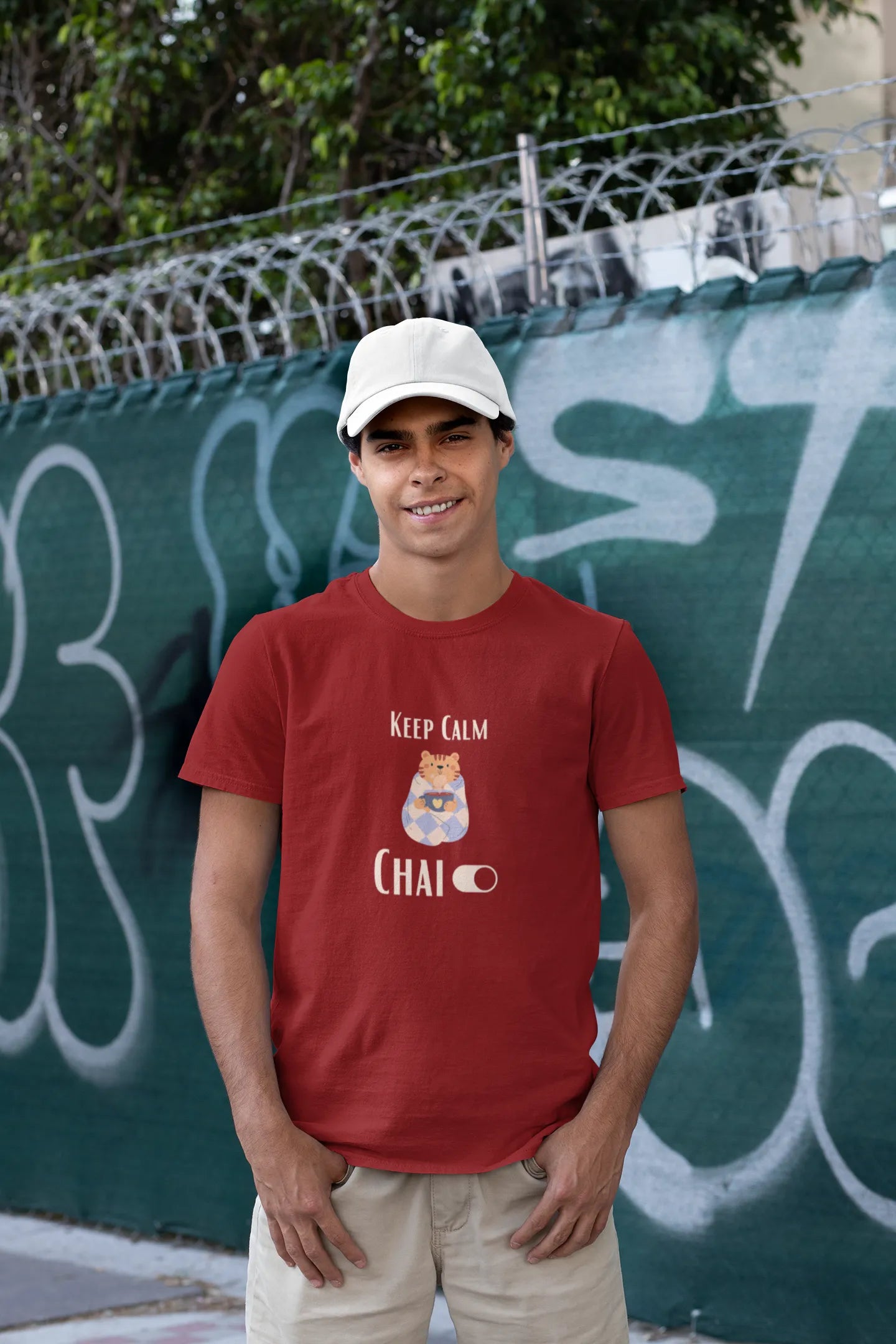 "Keep Calm - Chai" | Men’s T-shirt for Tea Lovers