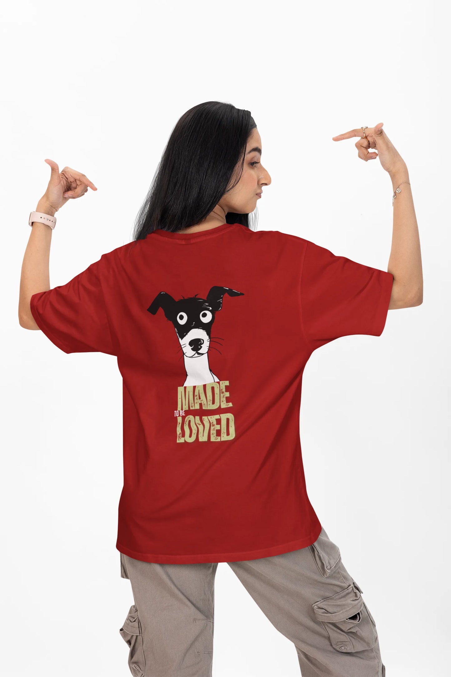 Made to Be Loved – Loyal Rescue Dog T-Shirt for Women