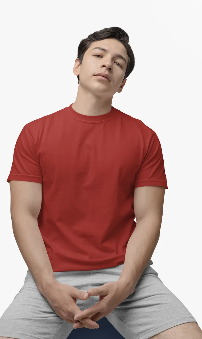 "S" - Men’s Regular Fit Solid T-shirt