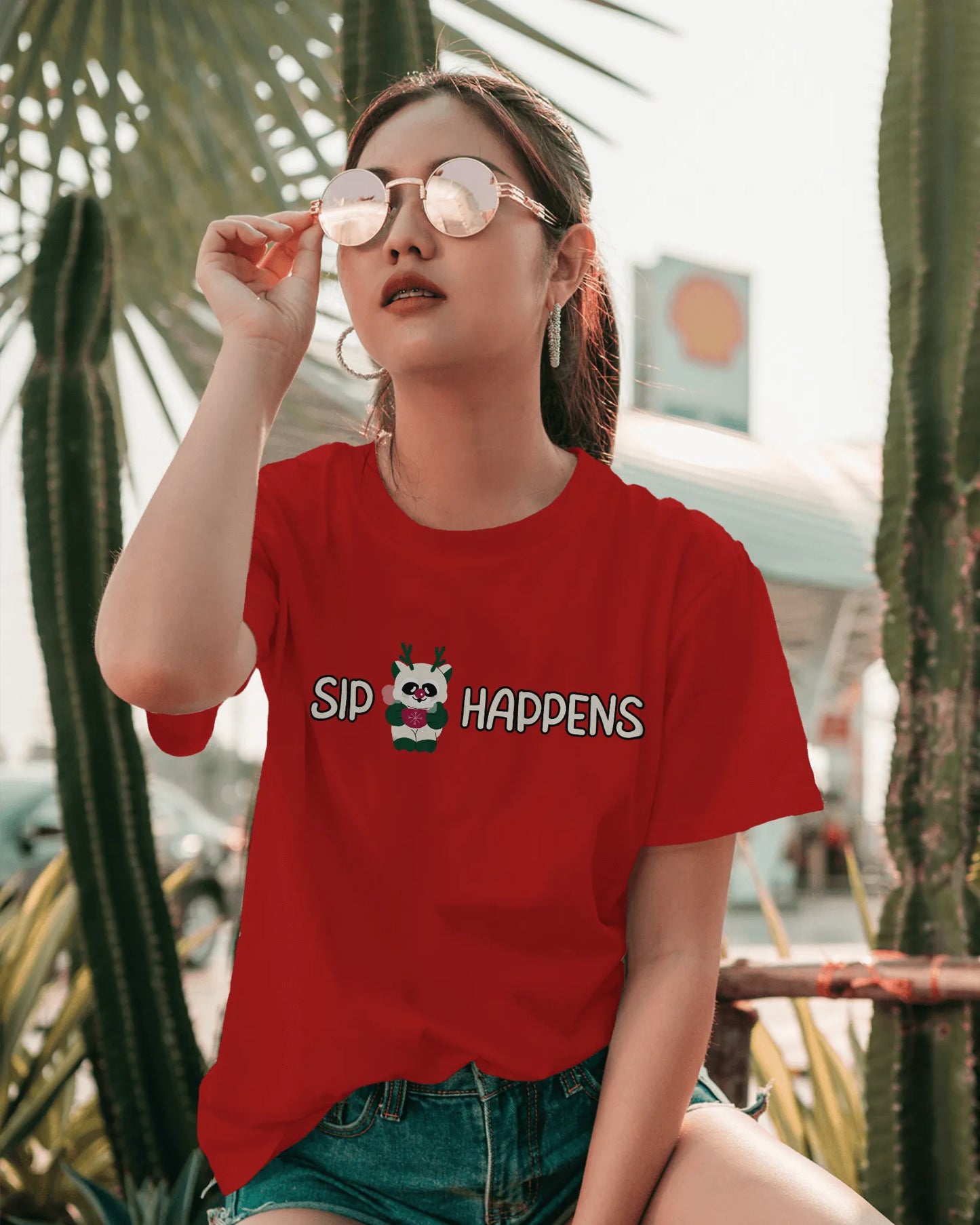 "SIP Happens" | Women’s Coffee Lovers T-shirt