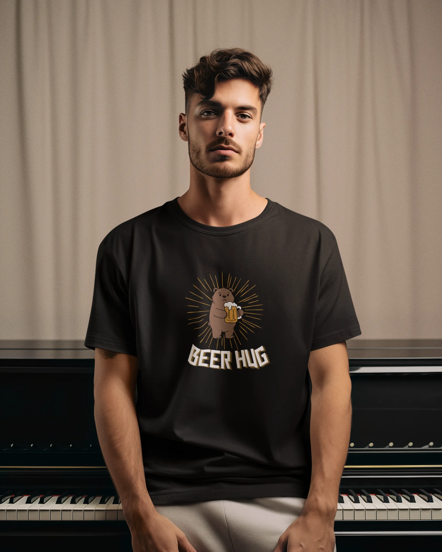 "Beer Hug" | Men 's T-Shirt for Beer Lovers
