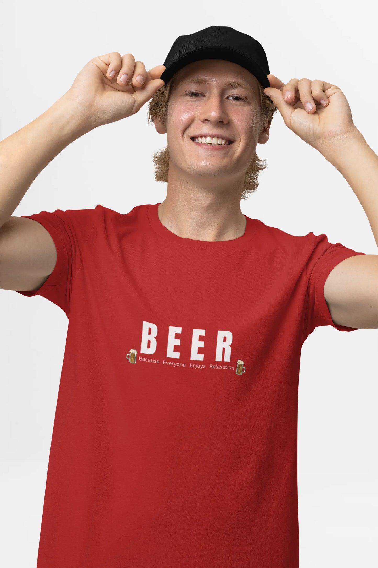 "BEER_Because Everyone Enjoys Relaxation " | Men 's T-Shirt for Beer Lovers