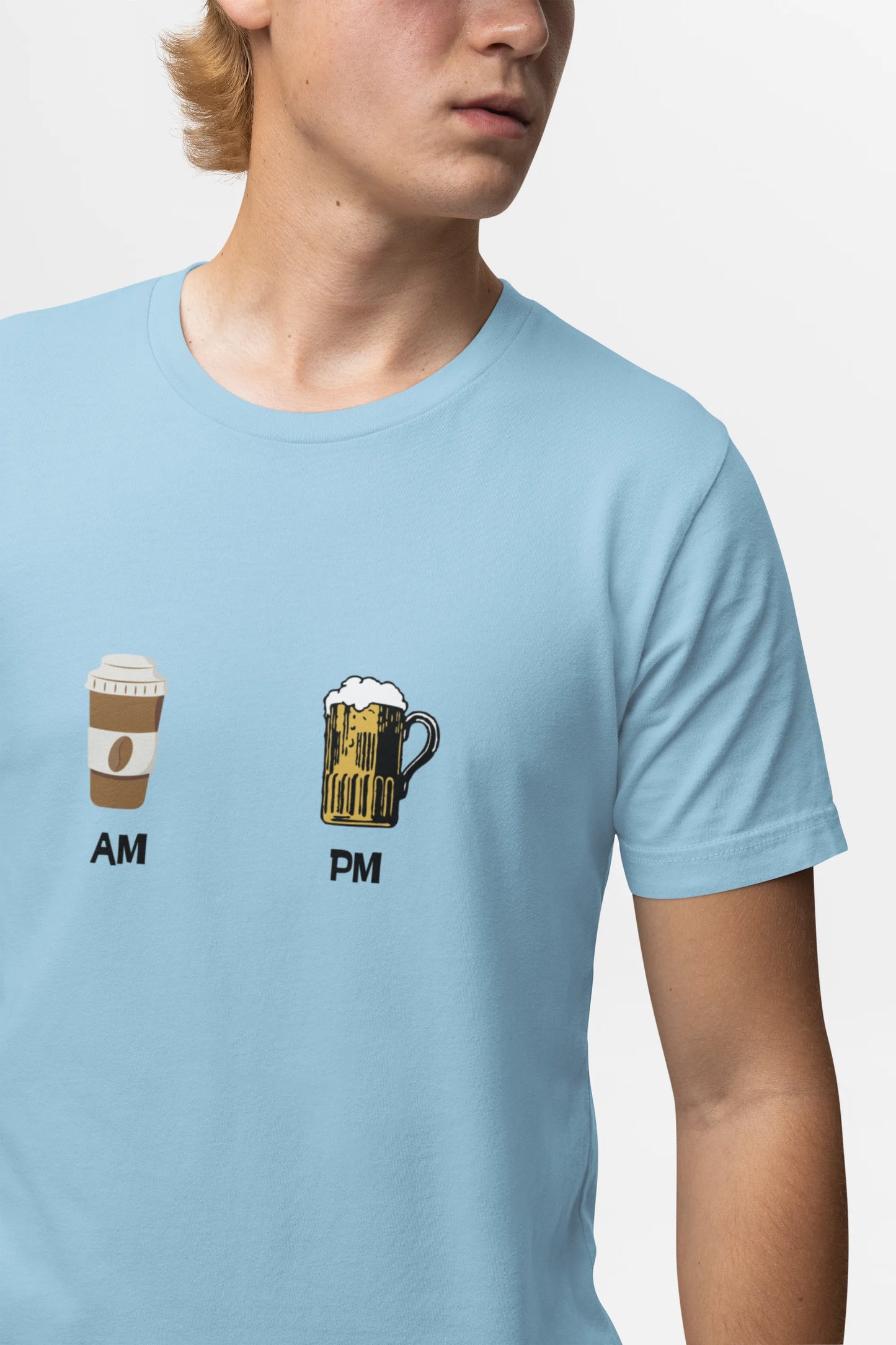 "AM PM" | Men 's T-Shirt for Beer Lovers