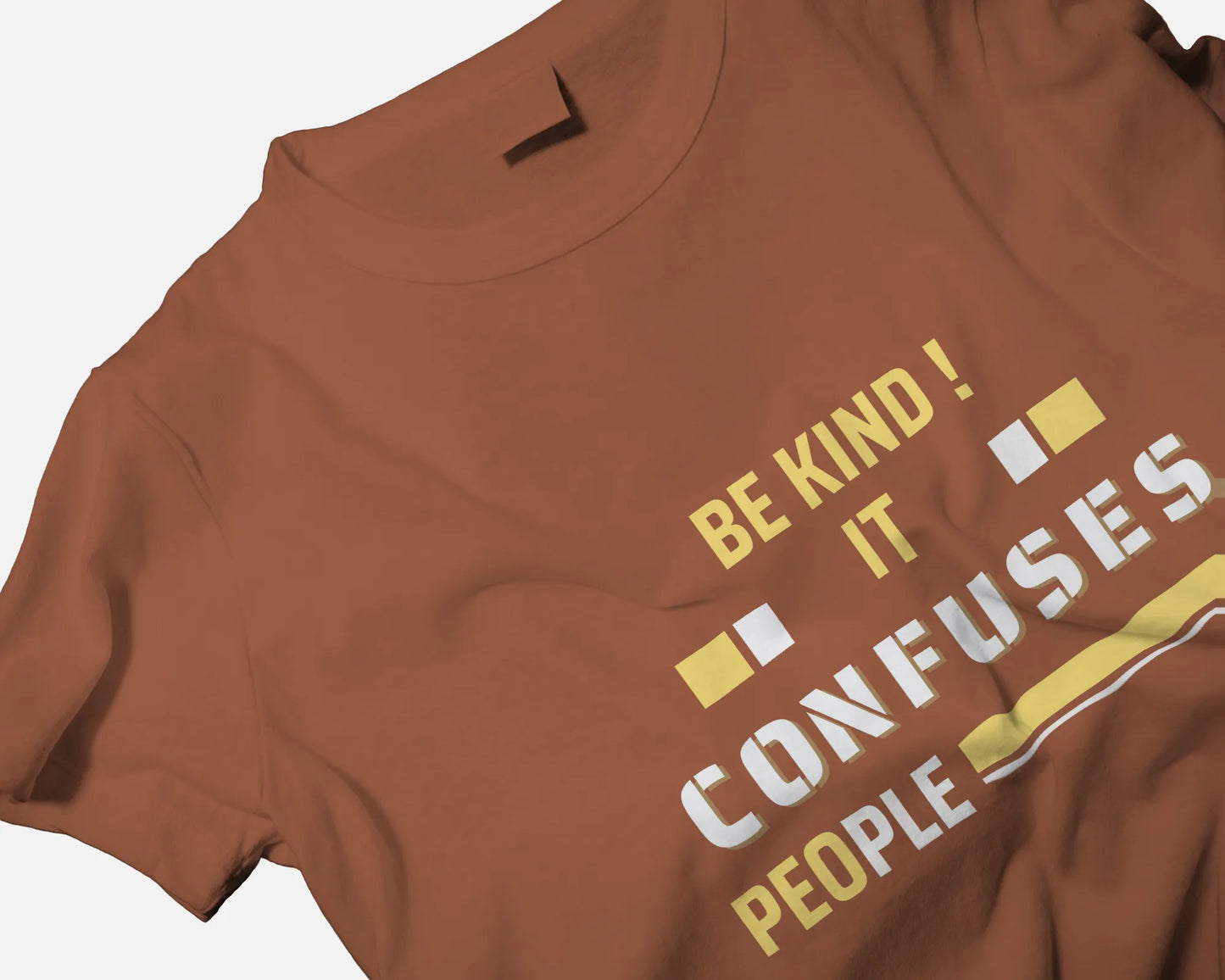 "Be Kind - It Confuses People" | Men’s Motivational T-shirt