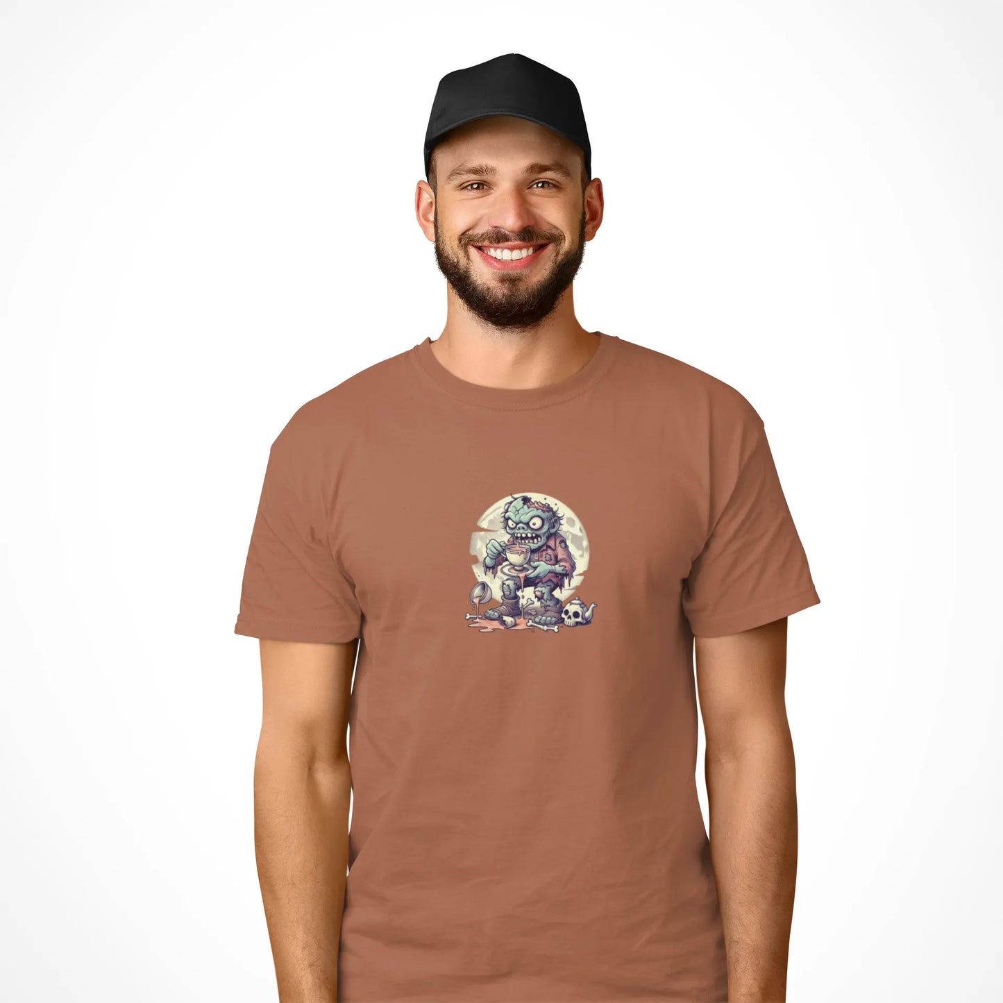 "Brains? No Thanks, Just Tea" | Men’s T-shirt for Tea Lovers