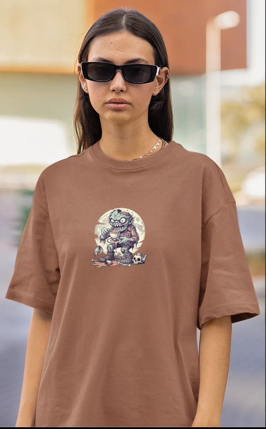 "Brains? No Thanks, Just Tea" | Women’s T-shirt for Tea Lovers