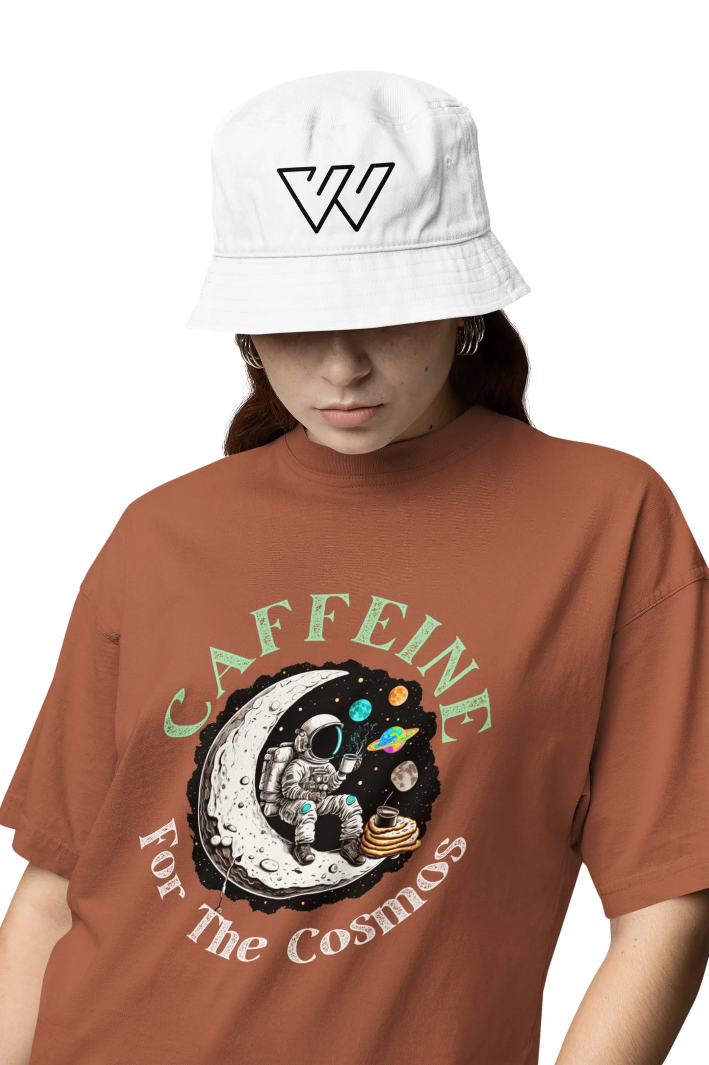 "Caffeine For The Cosmos" | Women’s Coffee Lovers T-shirt