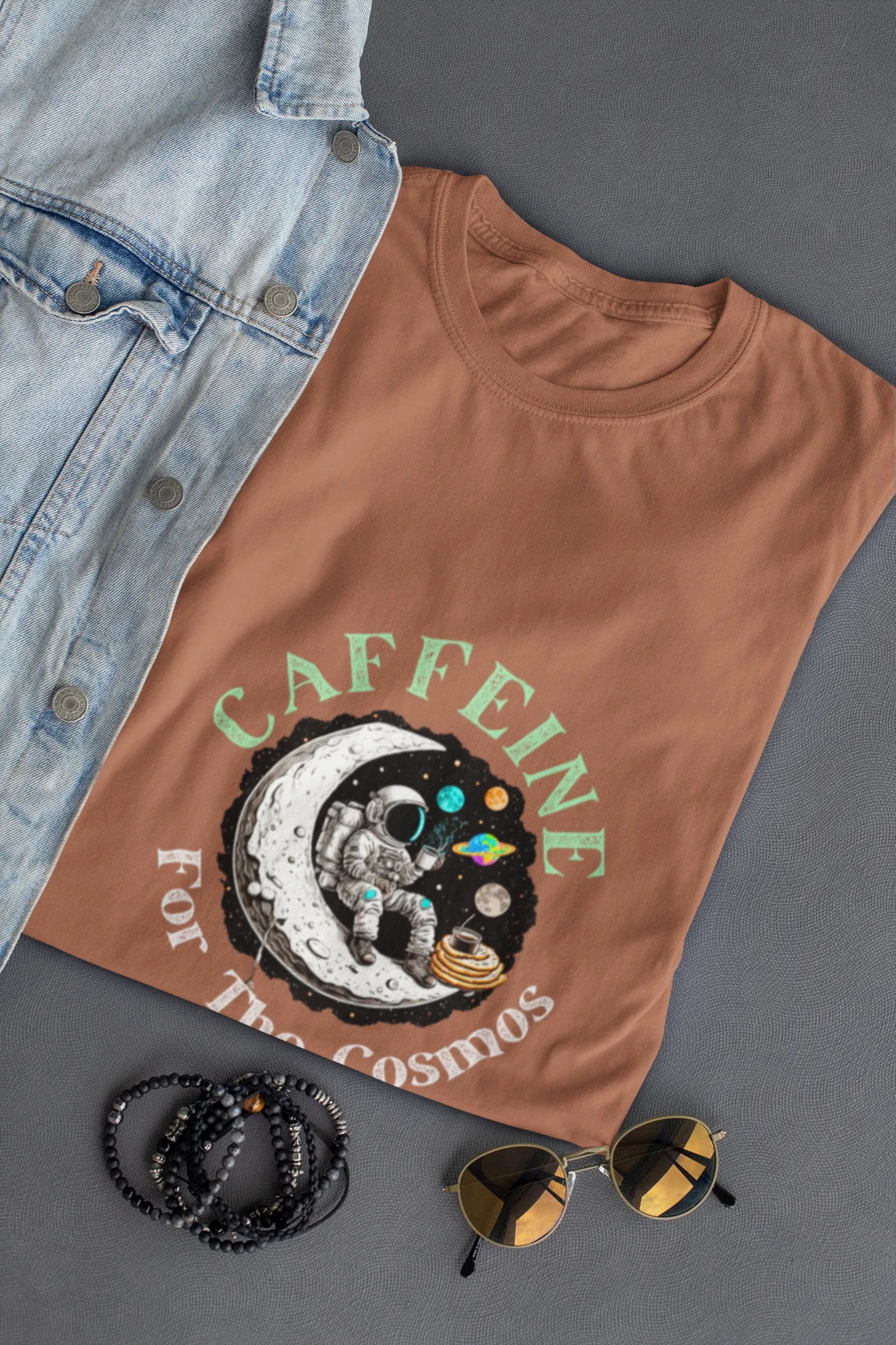 "Caffeine For The Cosmos" | Women’s Coffee Lovers T-shirt
