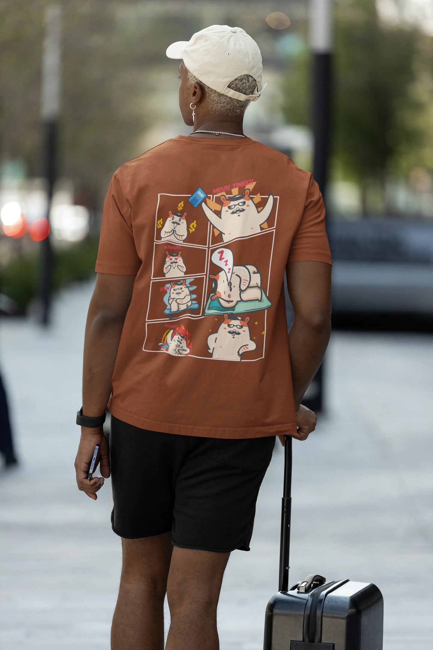 Funny Comic Panel Cartoon T-Shirt for Anime Lovers for Men